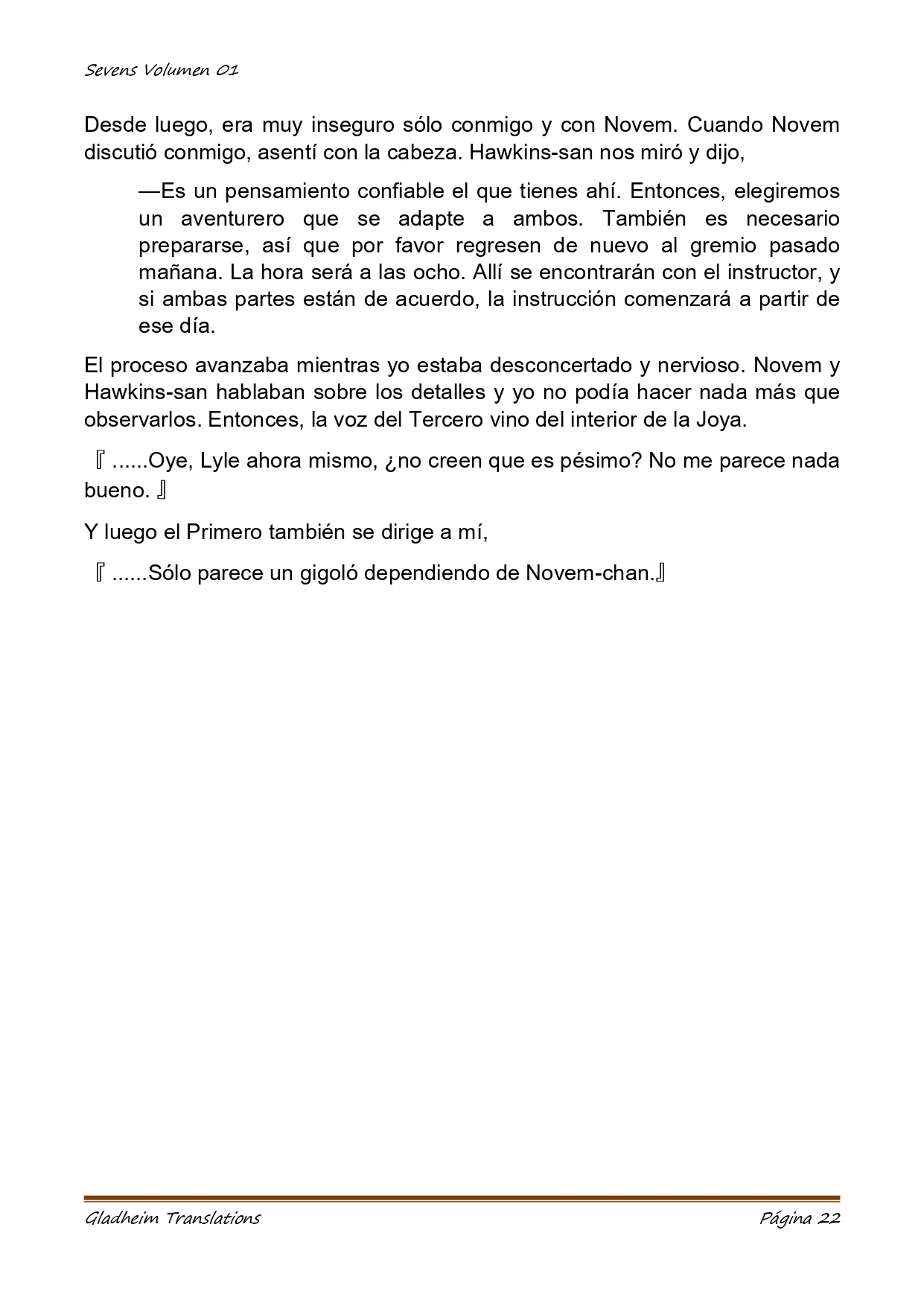 Página 22 del Manga