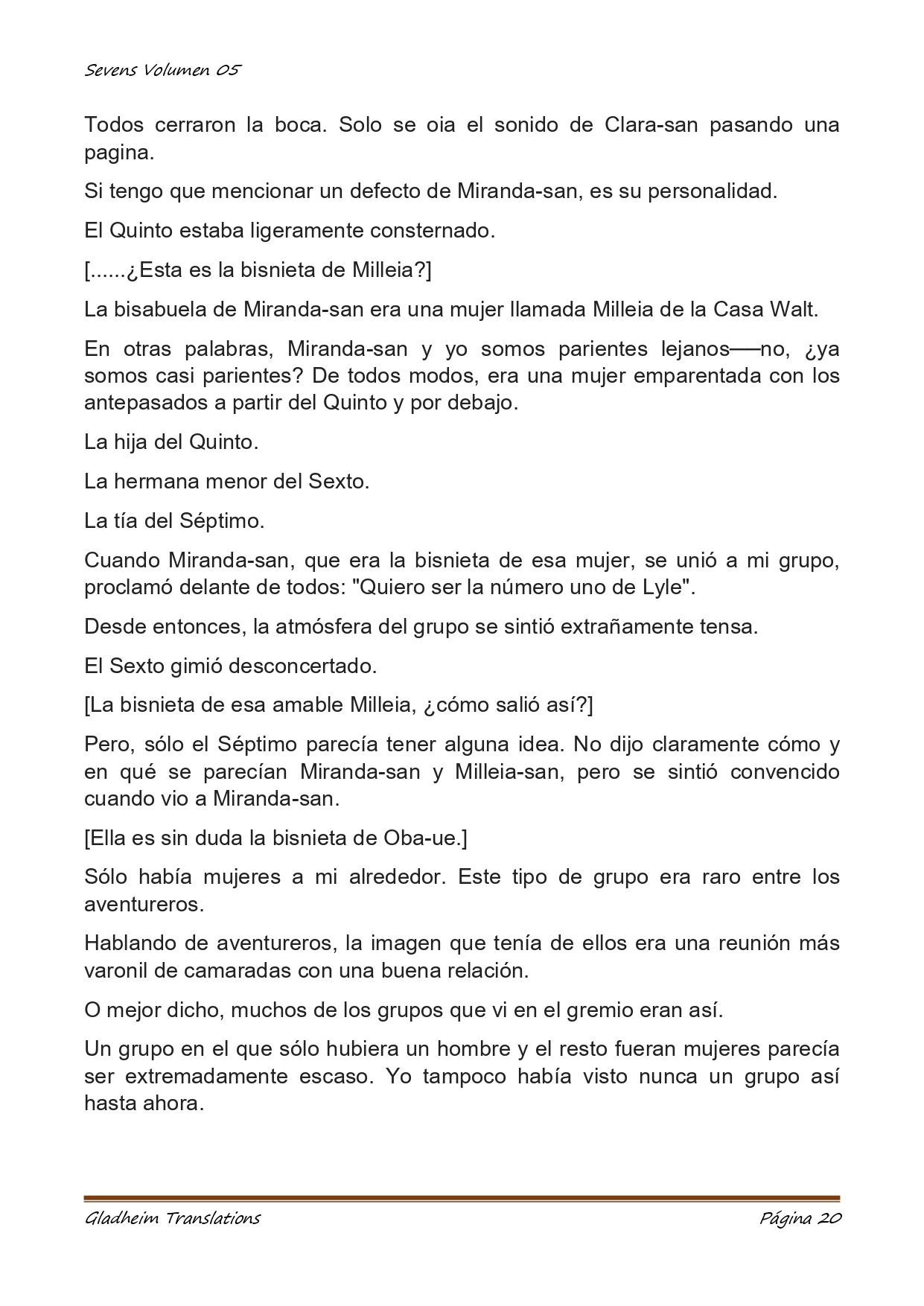 Página 20 del Manga