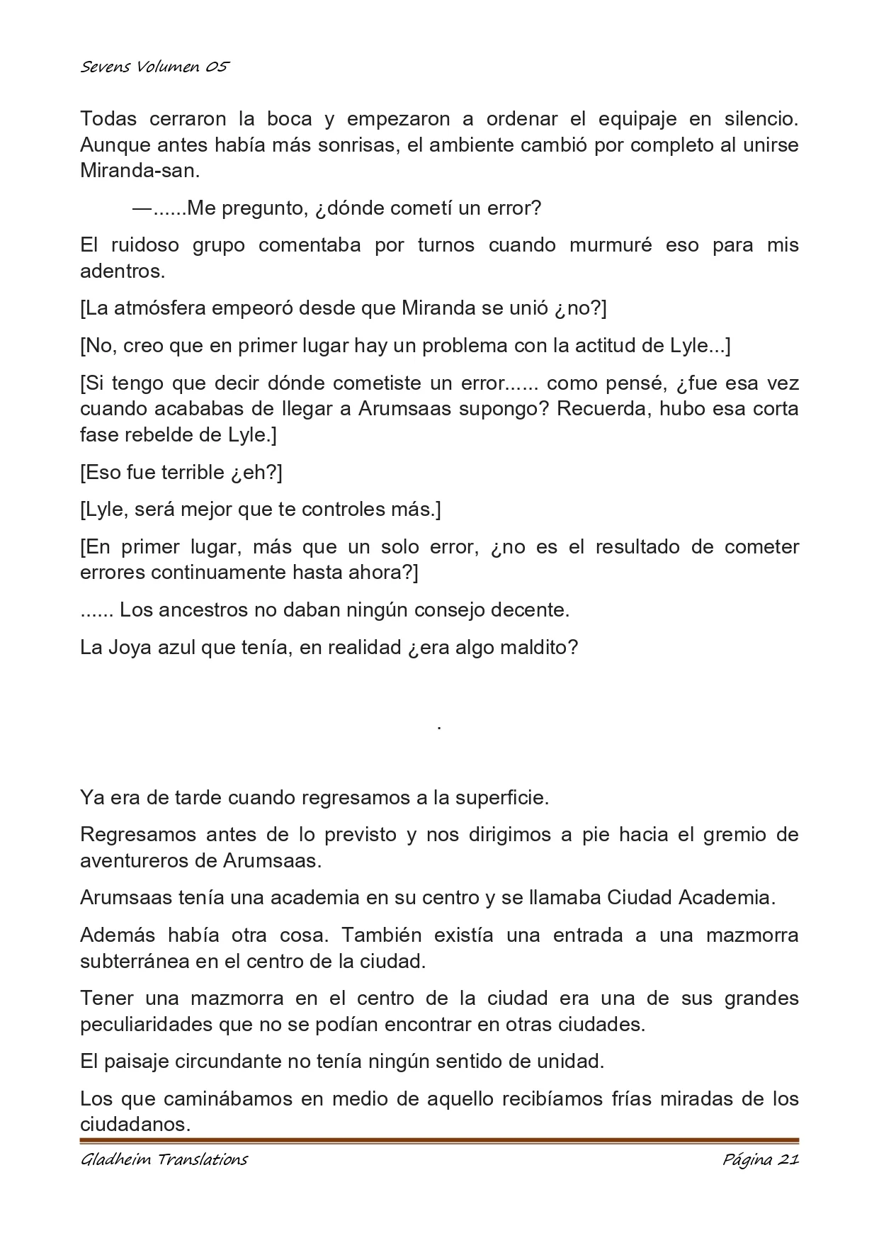 Página 21 del Manga