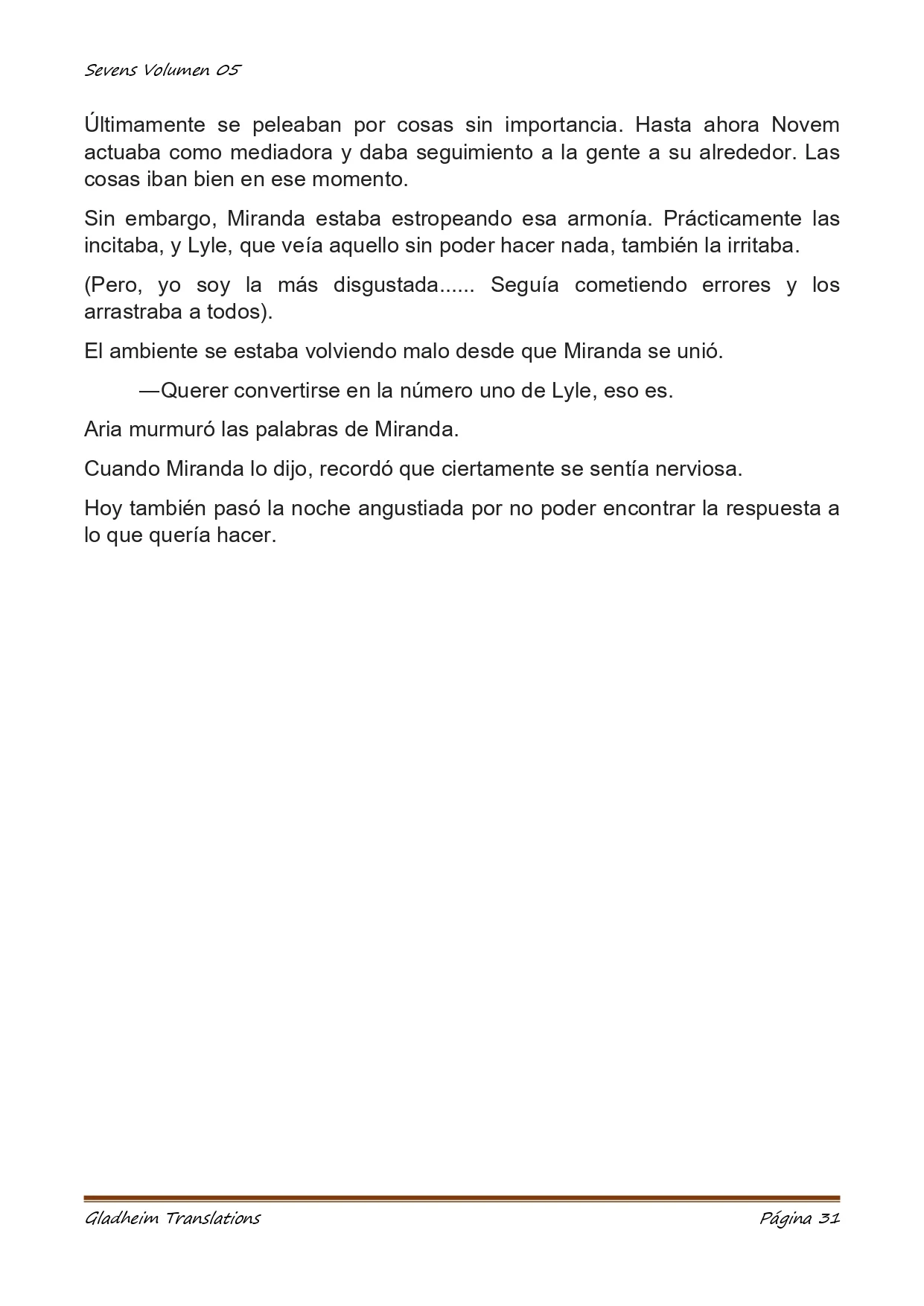 Página 31 del Manga