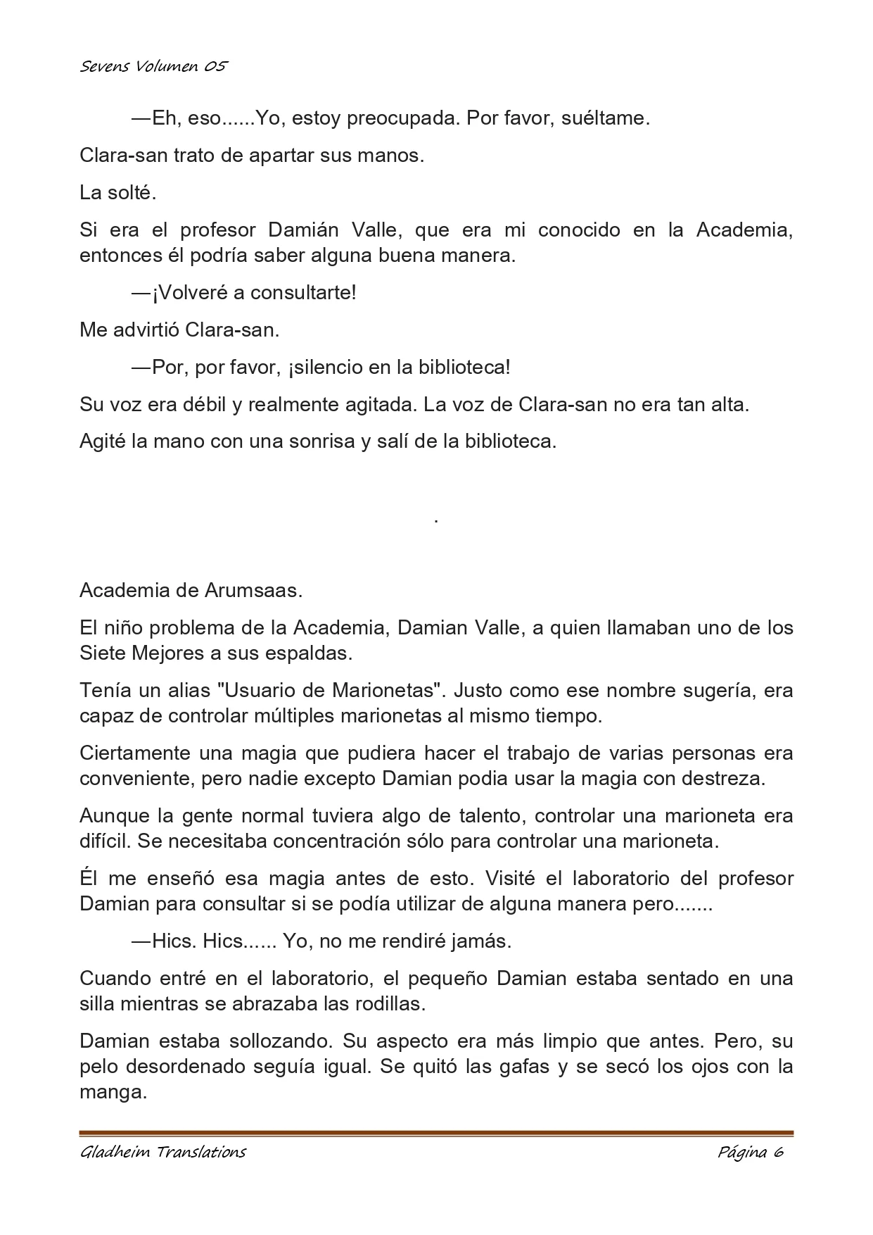 Página 6 del Manga