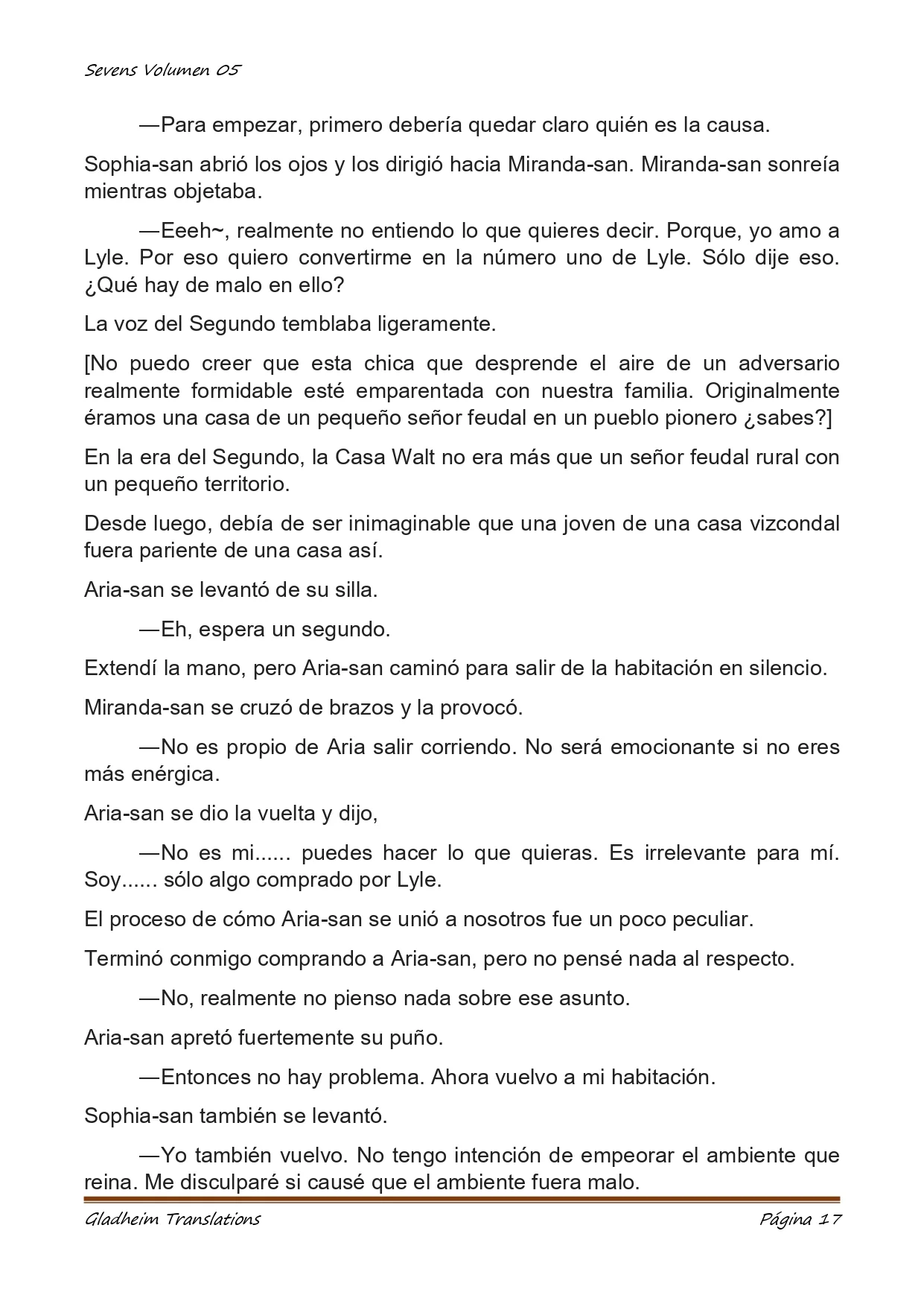 Página 17 del Manga