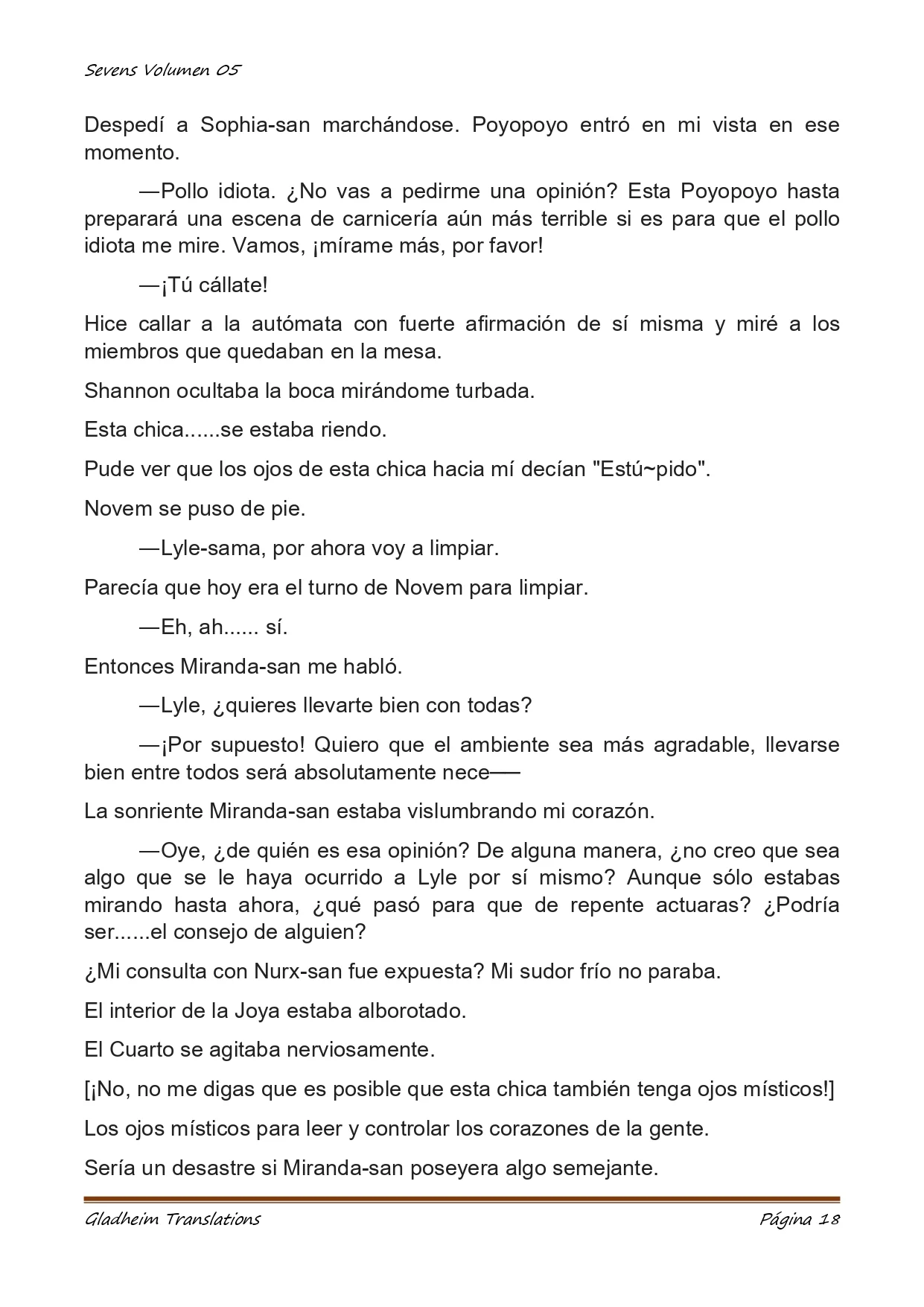 Página 18 del Manga