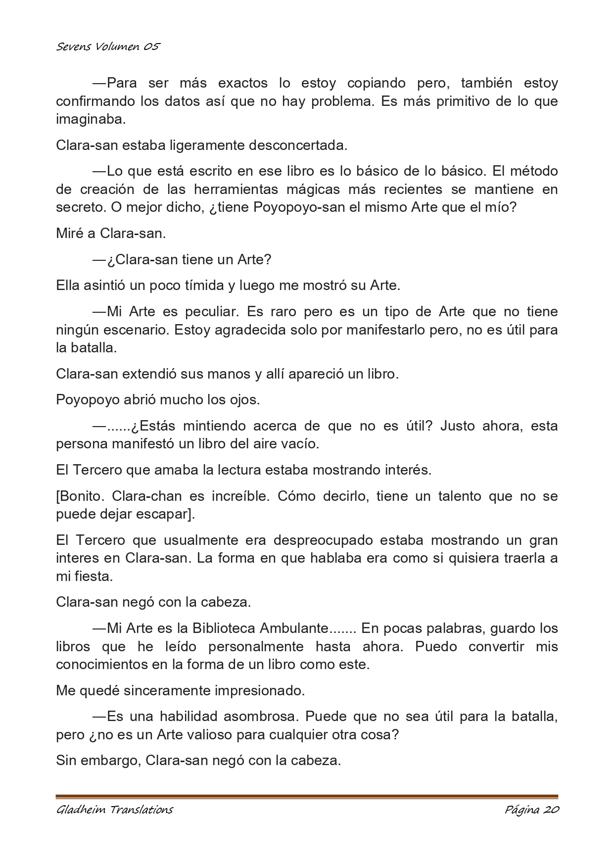 Página 20 del Manga