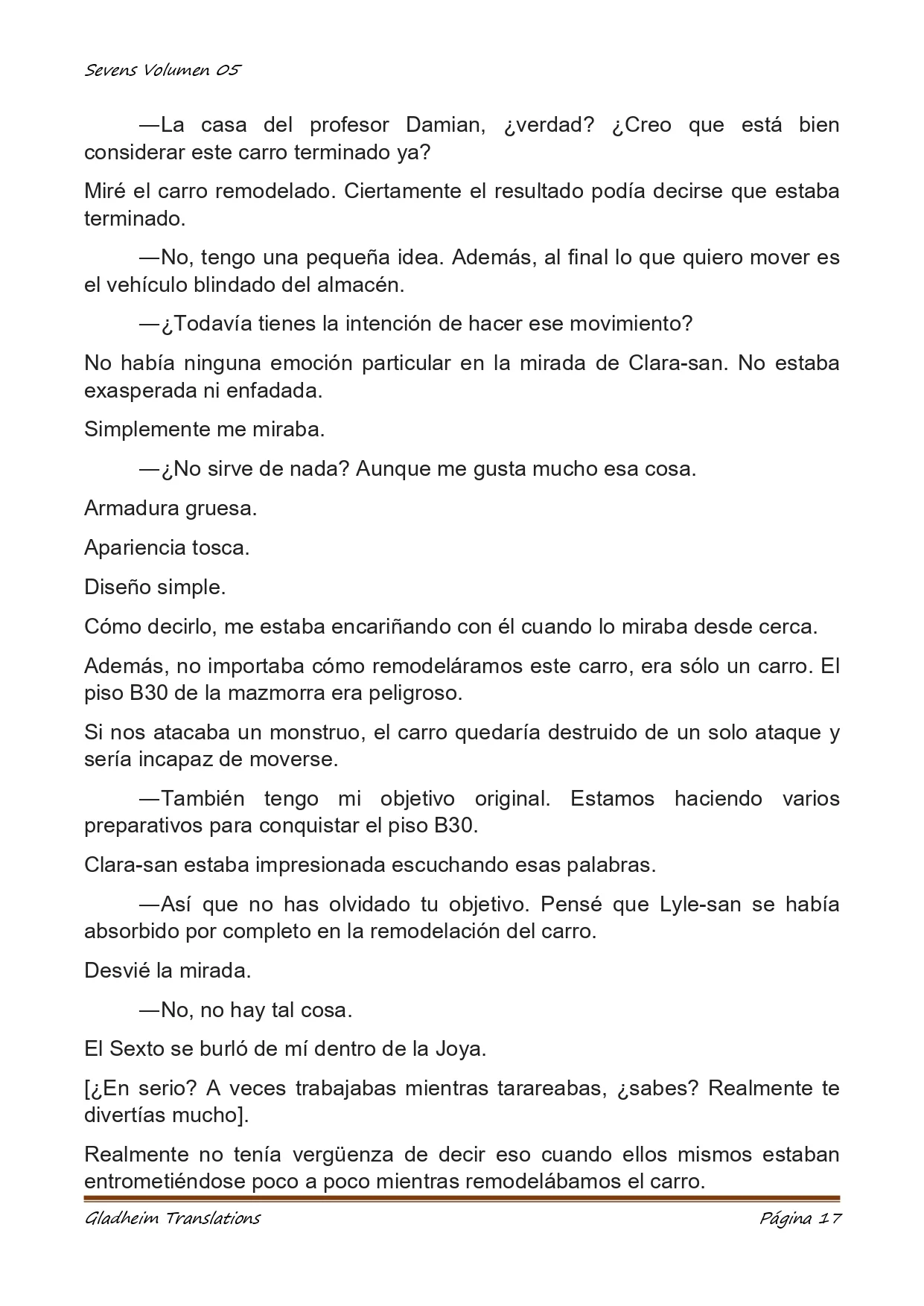 Página 17 del Manga