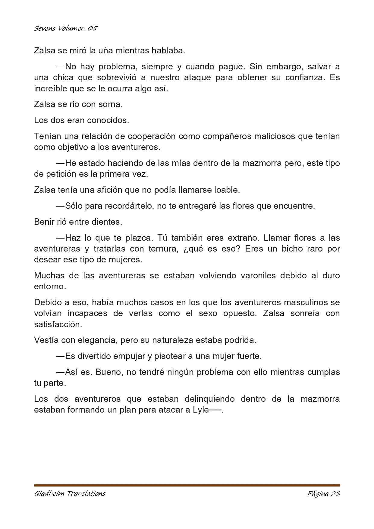 Página 21 del Manga