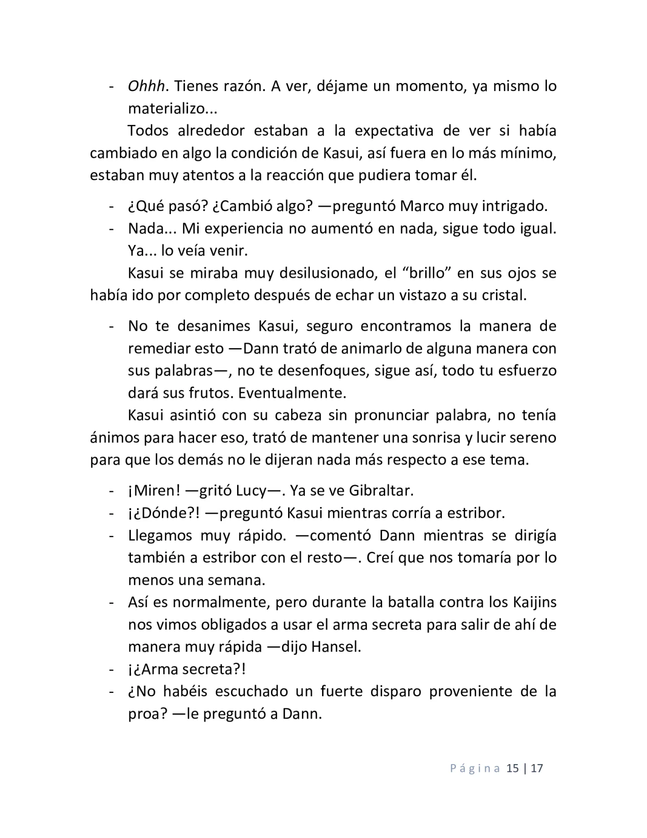 Página 15 del Manga