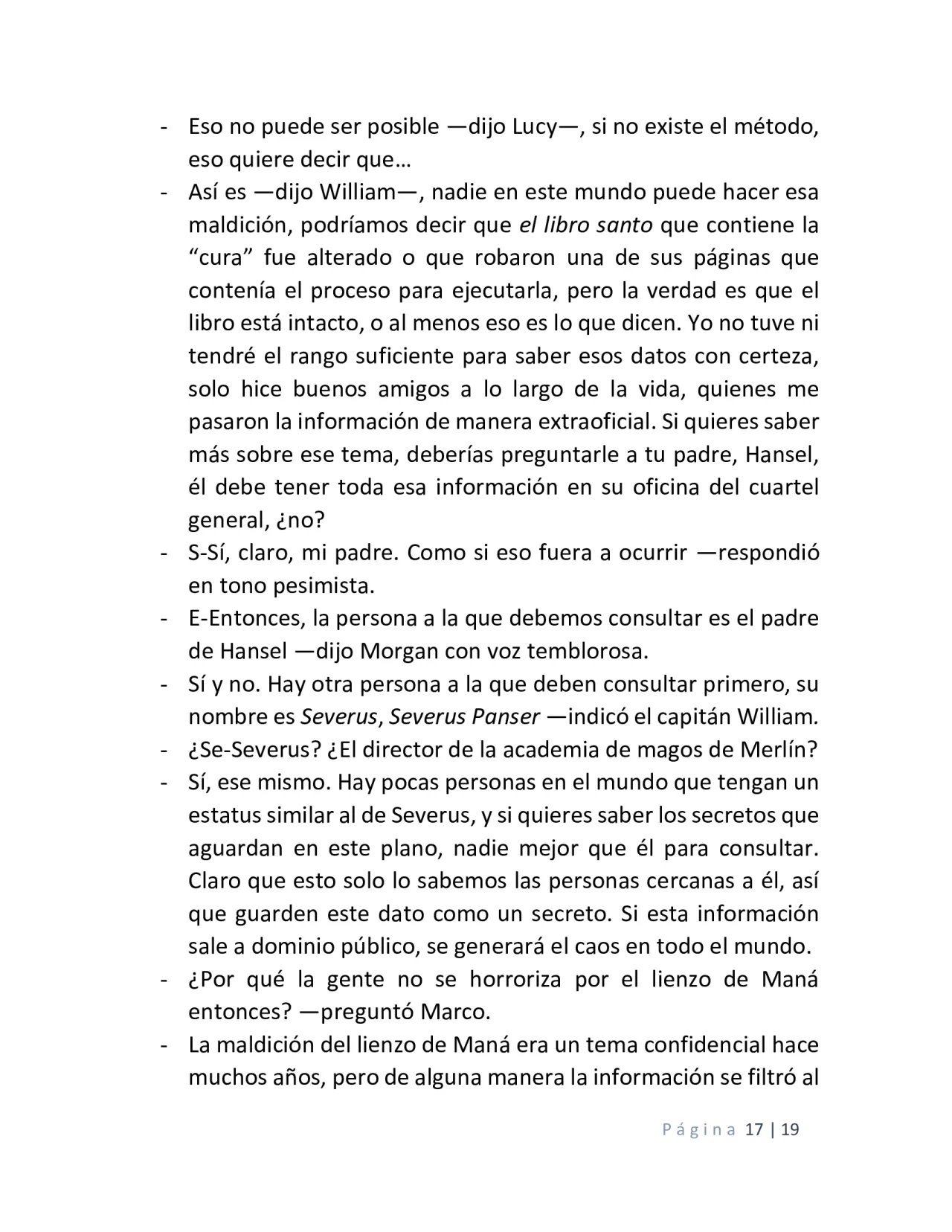 Página 17 del Manga