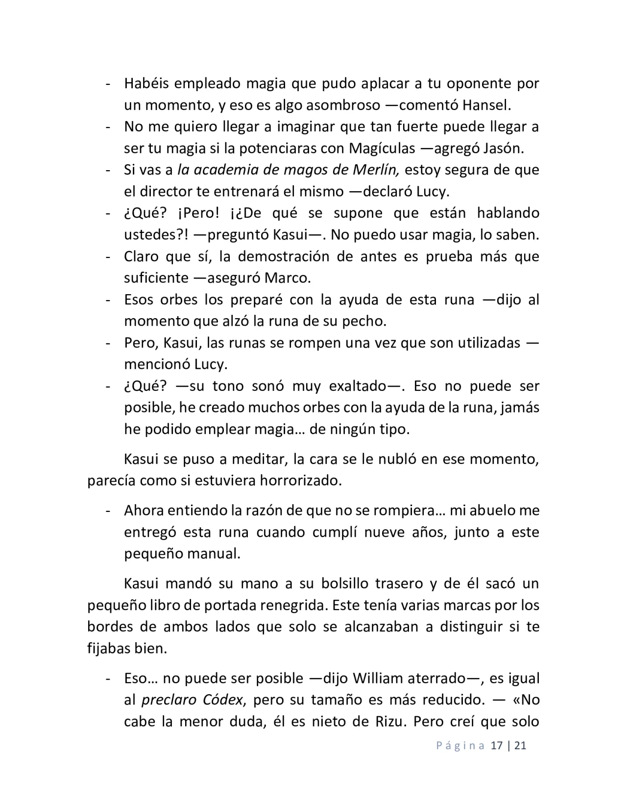 Página 17 del Manga