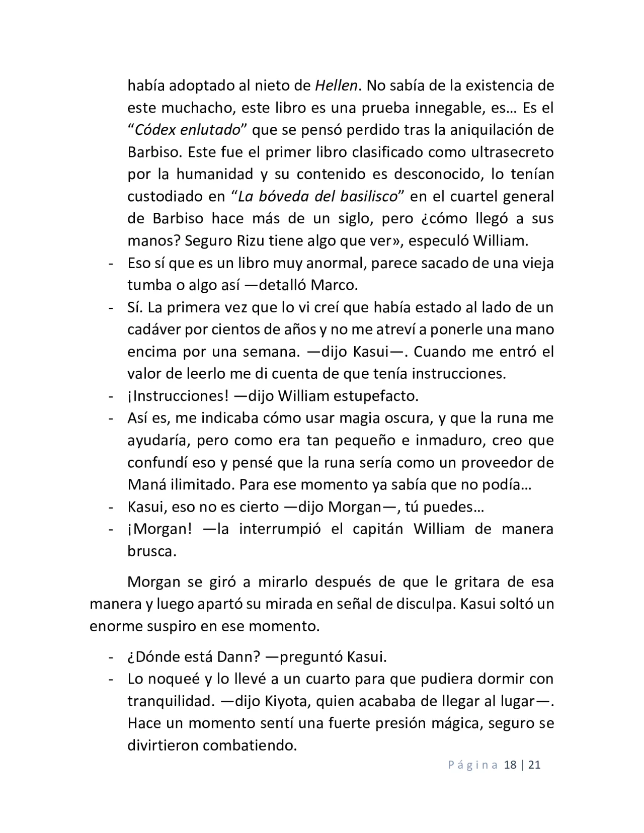 Página 18 del Manga