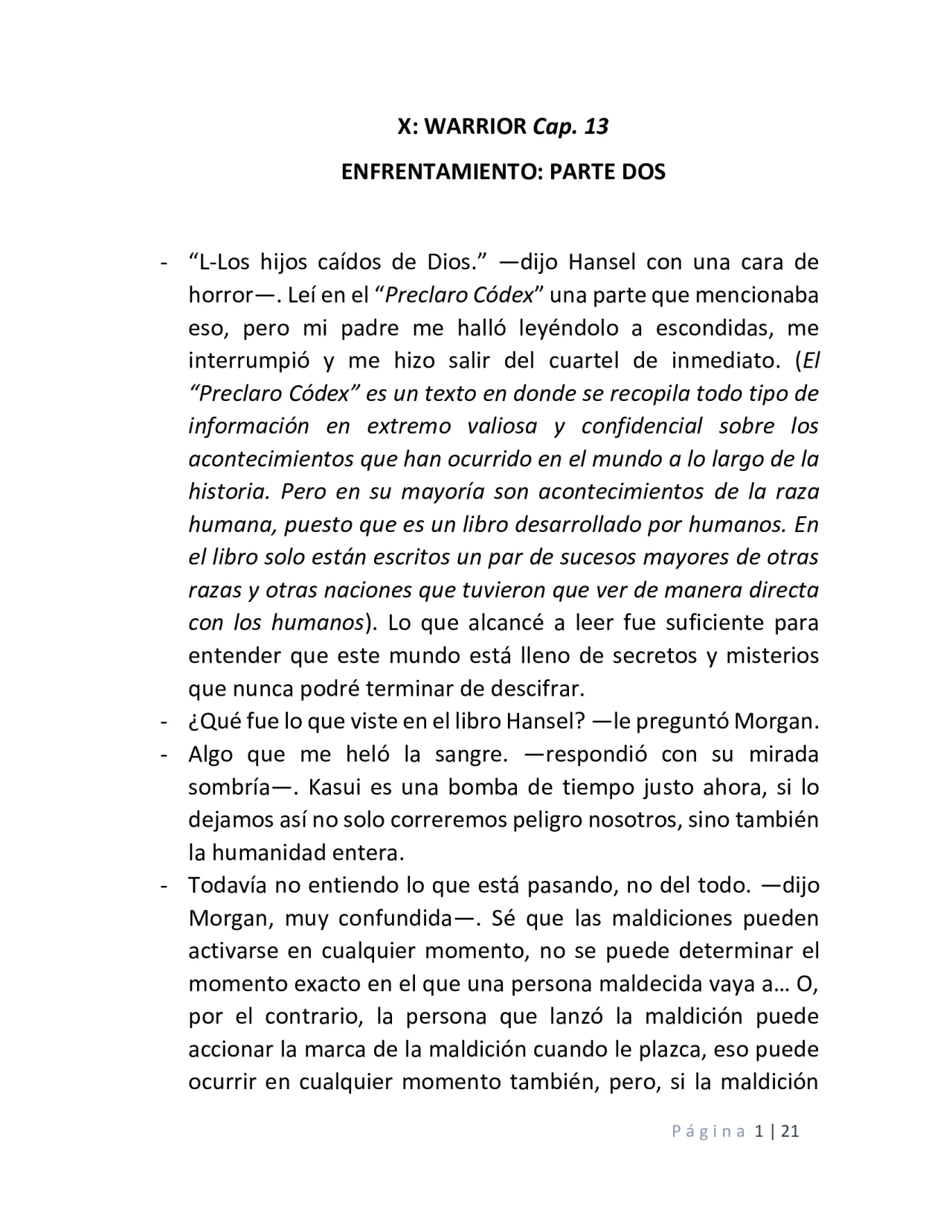 Página 22 del Manga