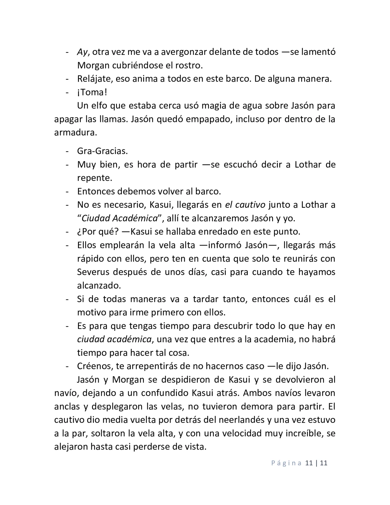 Página 11 del Manga