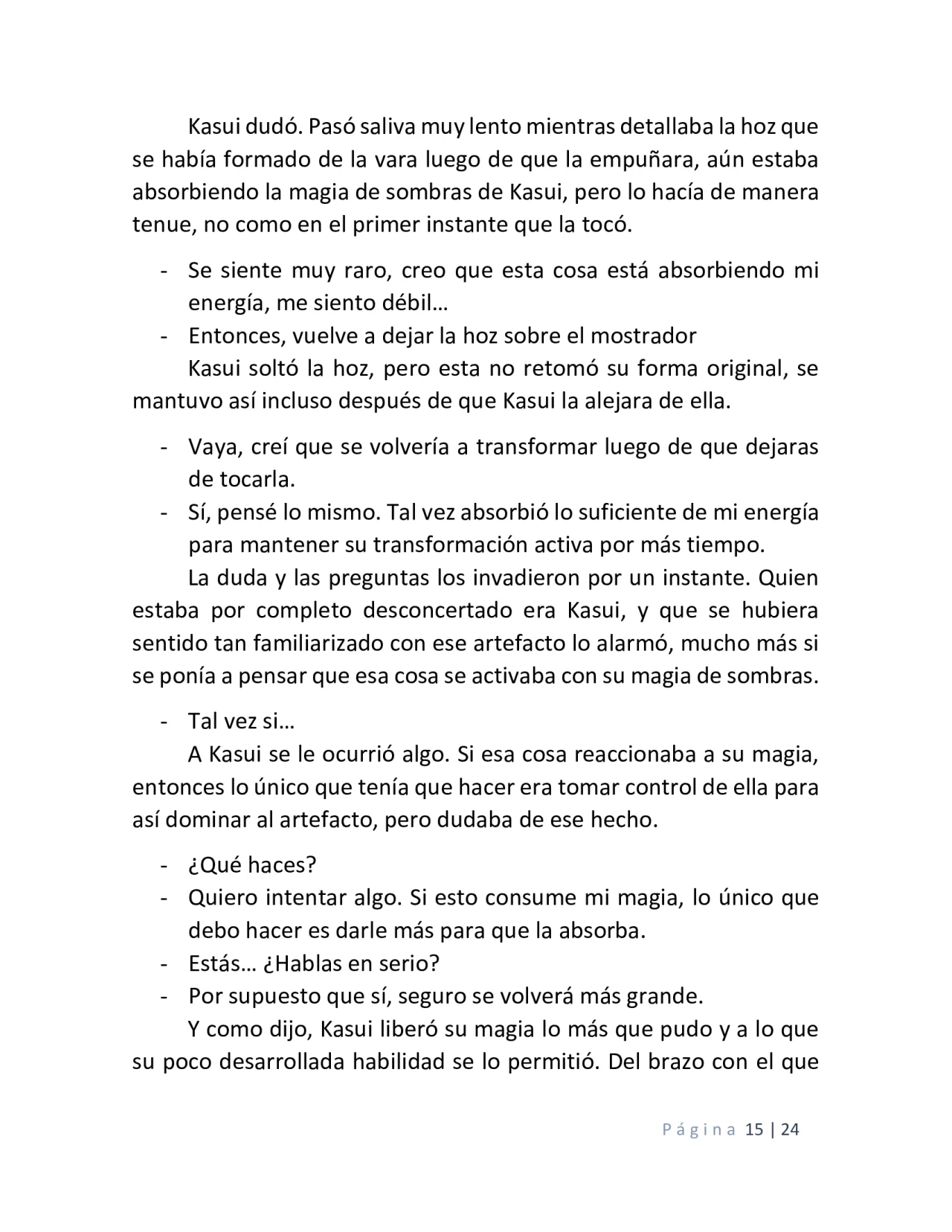 Página 15 del Manga