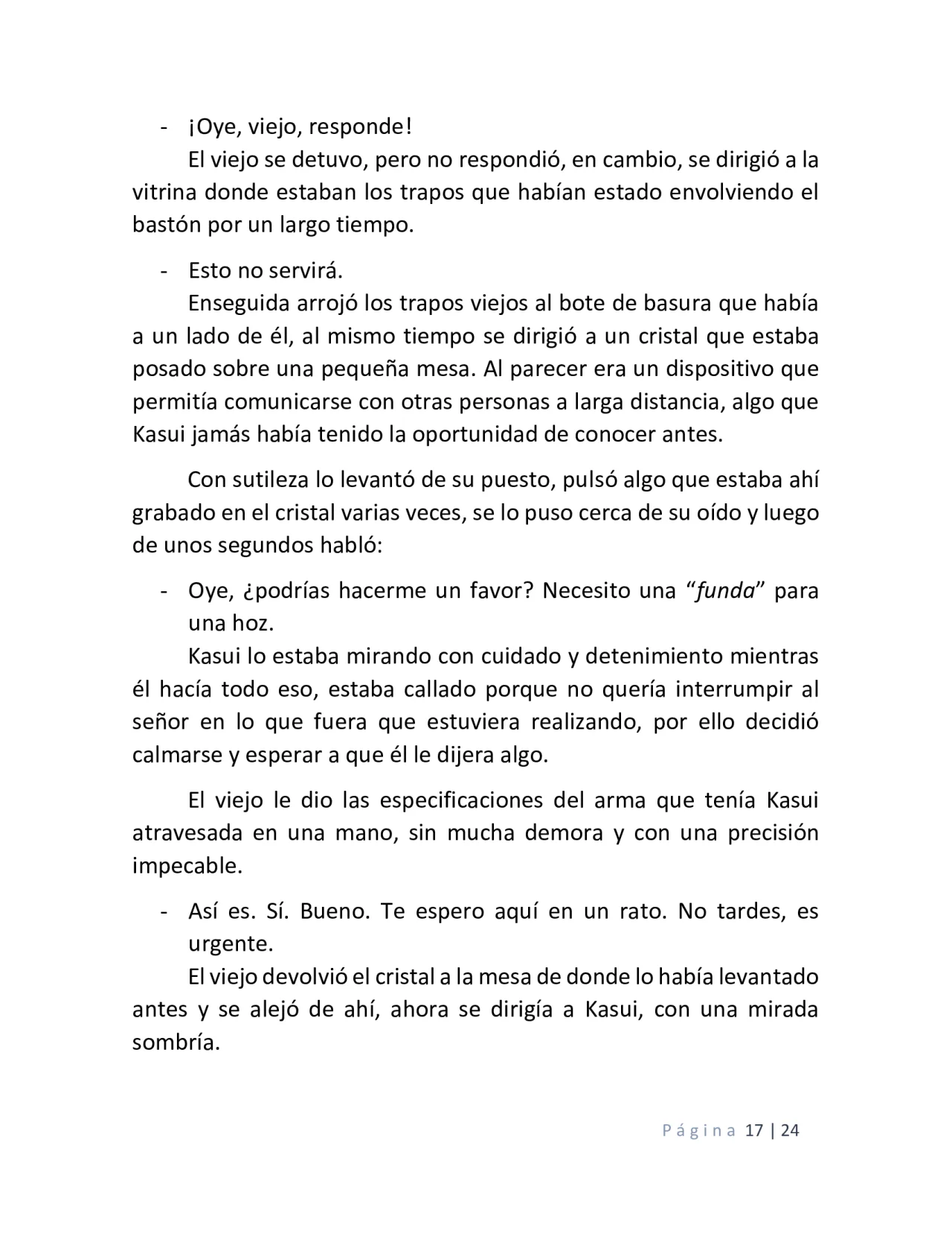 Página 17 del Manga