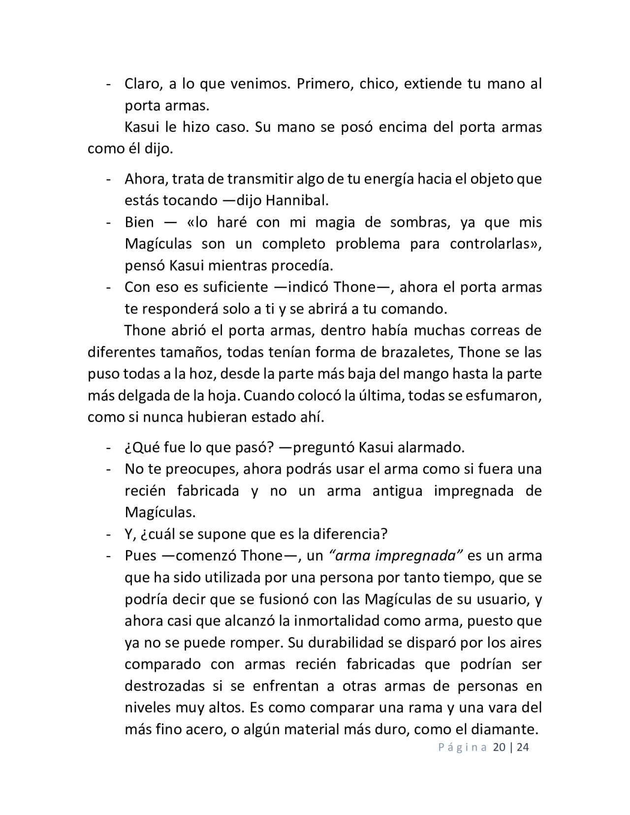 Página 20 del Manga