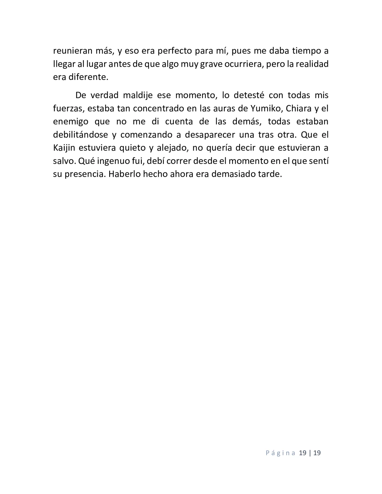 Página 19 del Manga