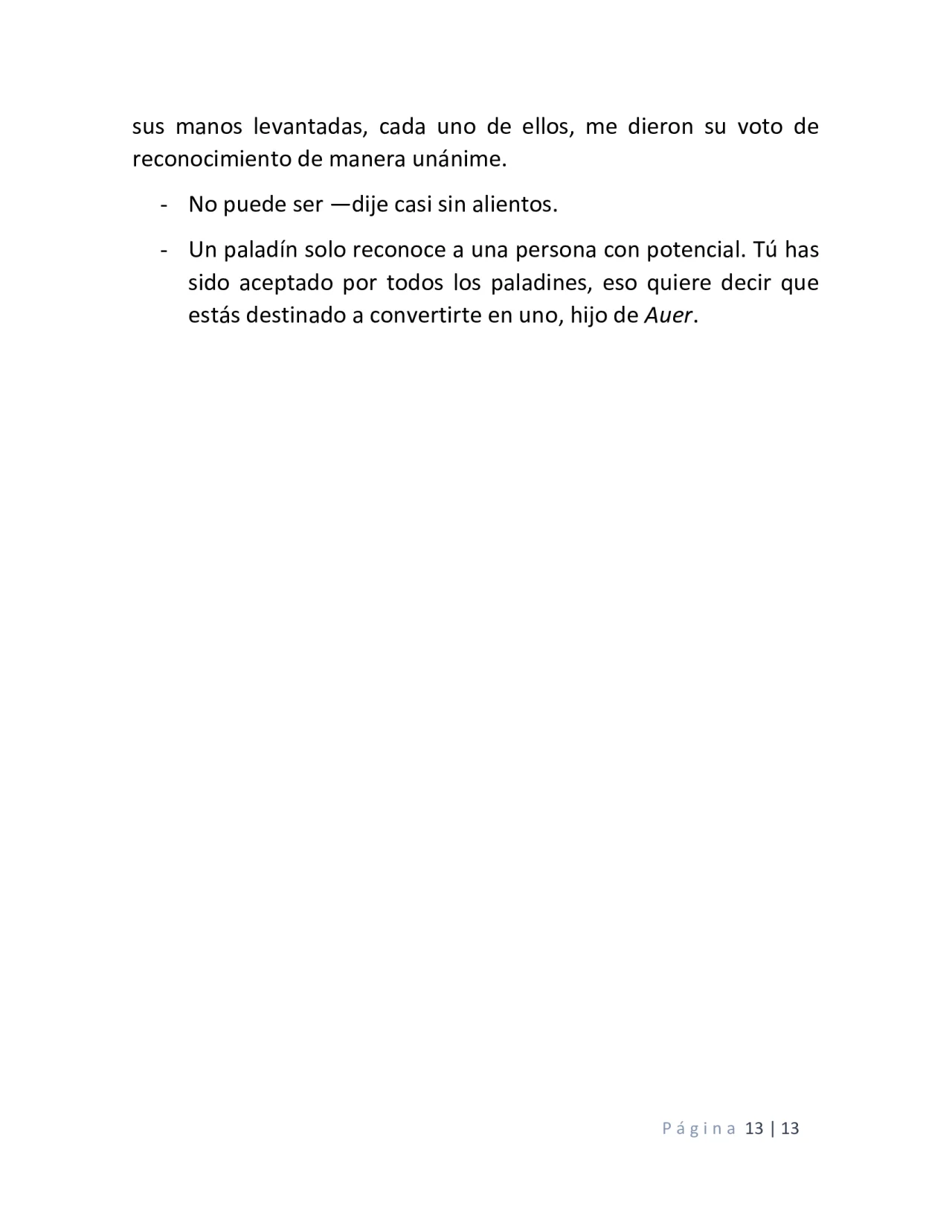 Página 13 del Manga