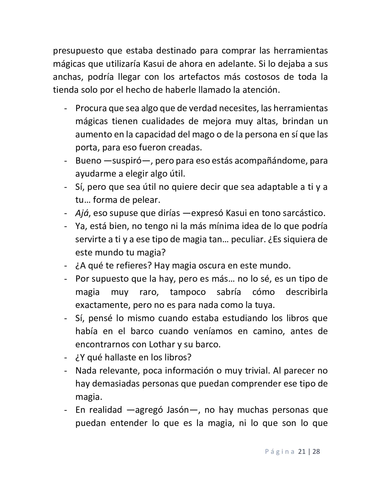 Página 21 del Manga