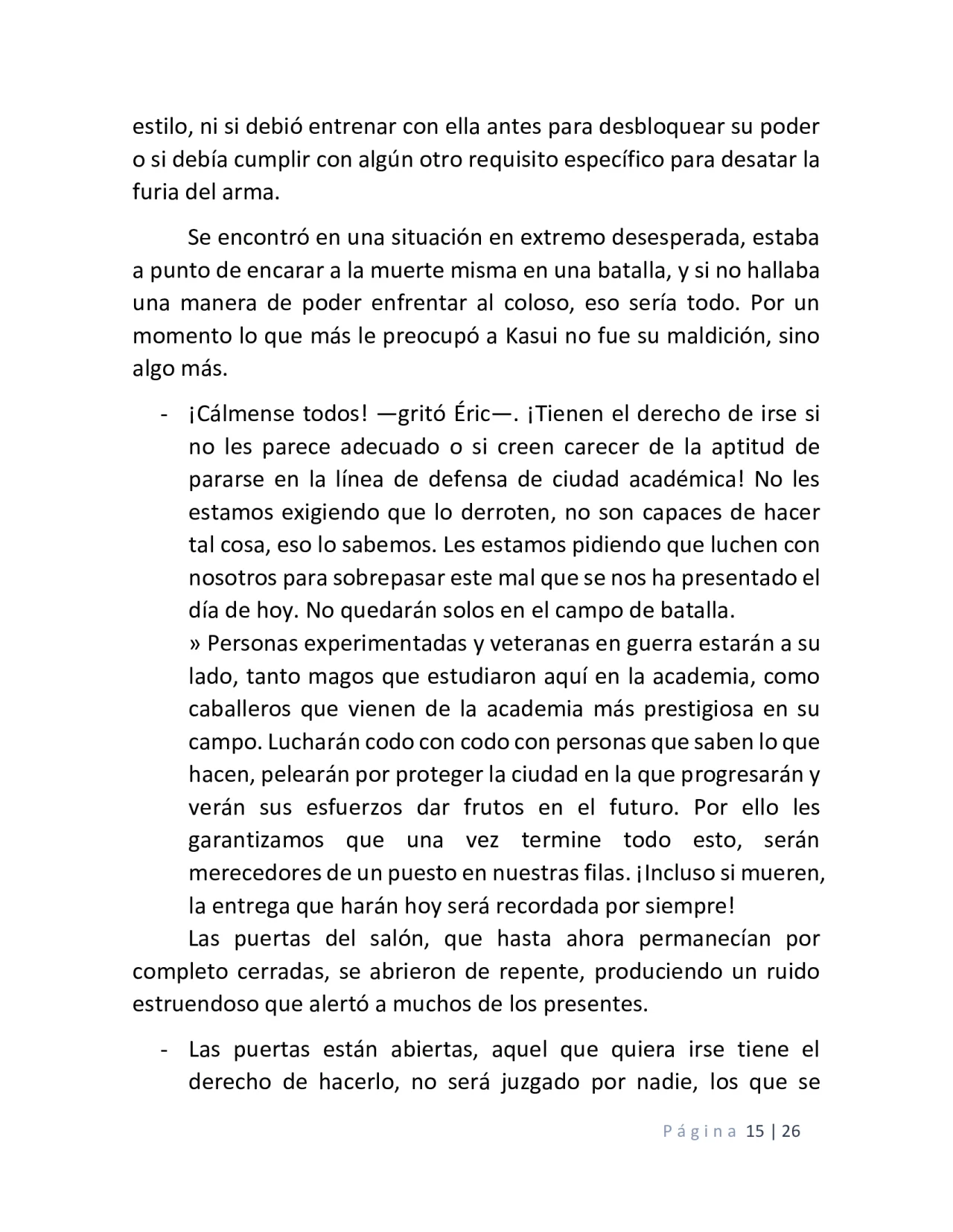 Página 15 del Manga