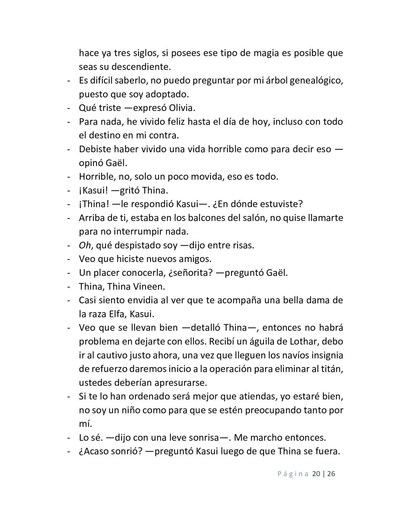 Página 20 del Manga