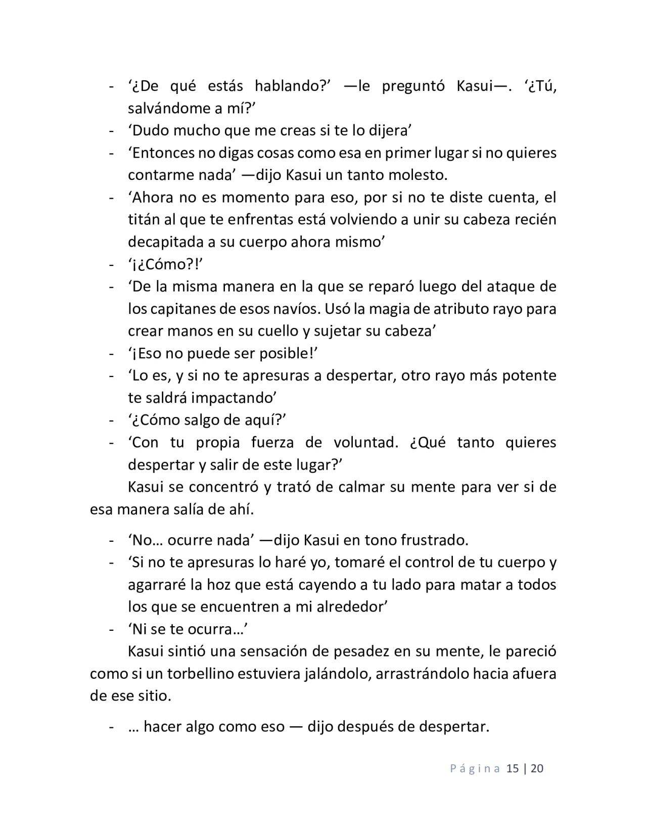 Página 15 del Manga