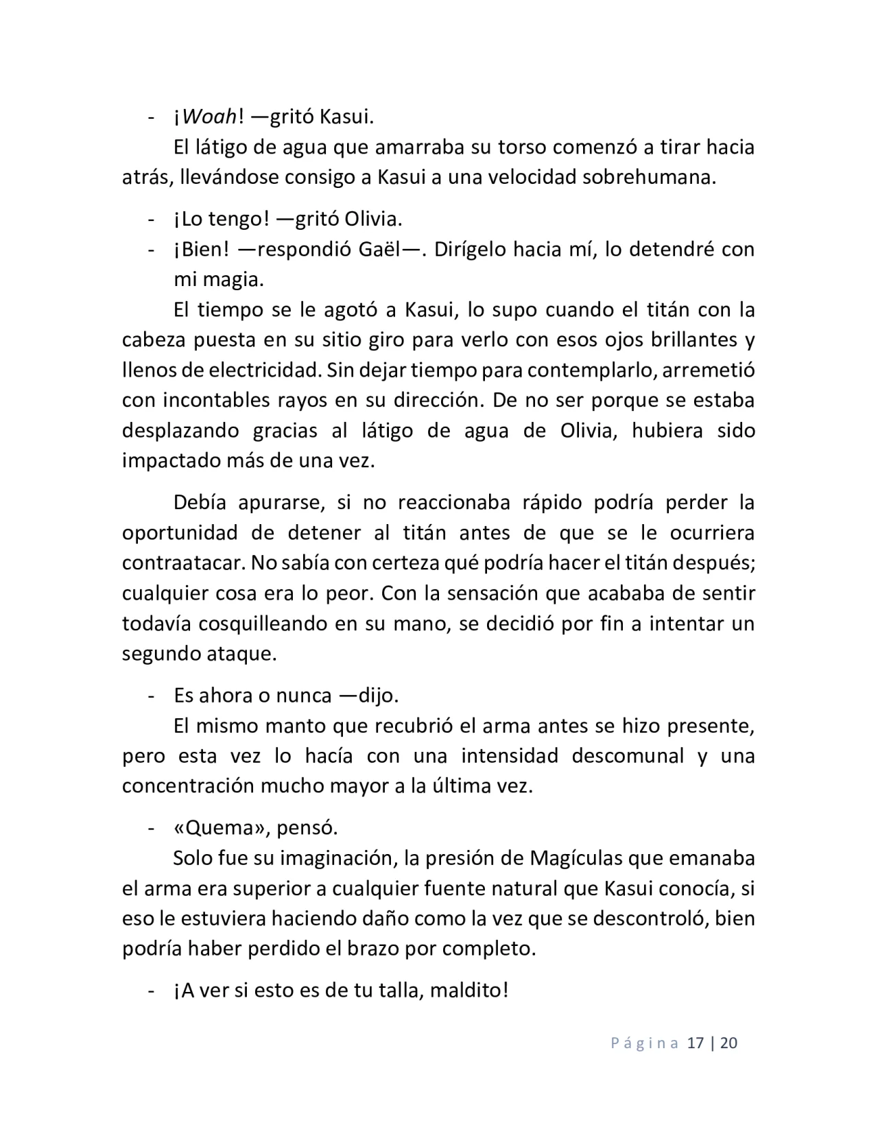 Página 17 del Manga