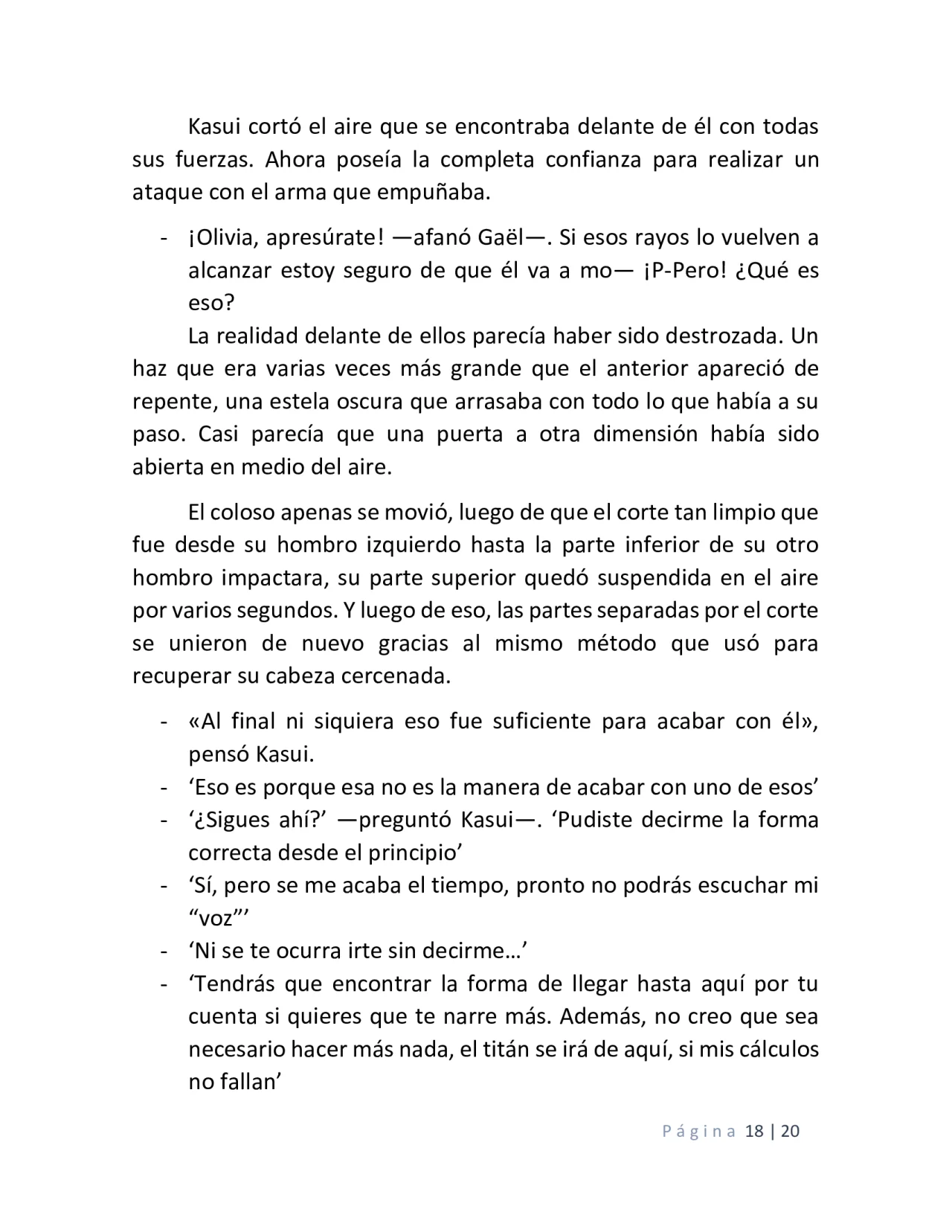 Página 18 del Manga