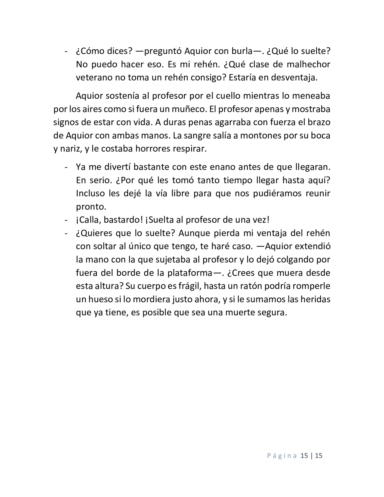 Página 15 del Manga