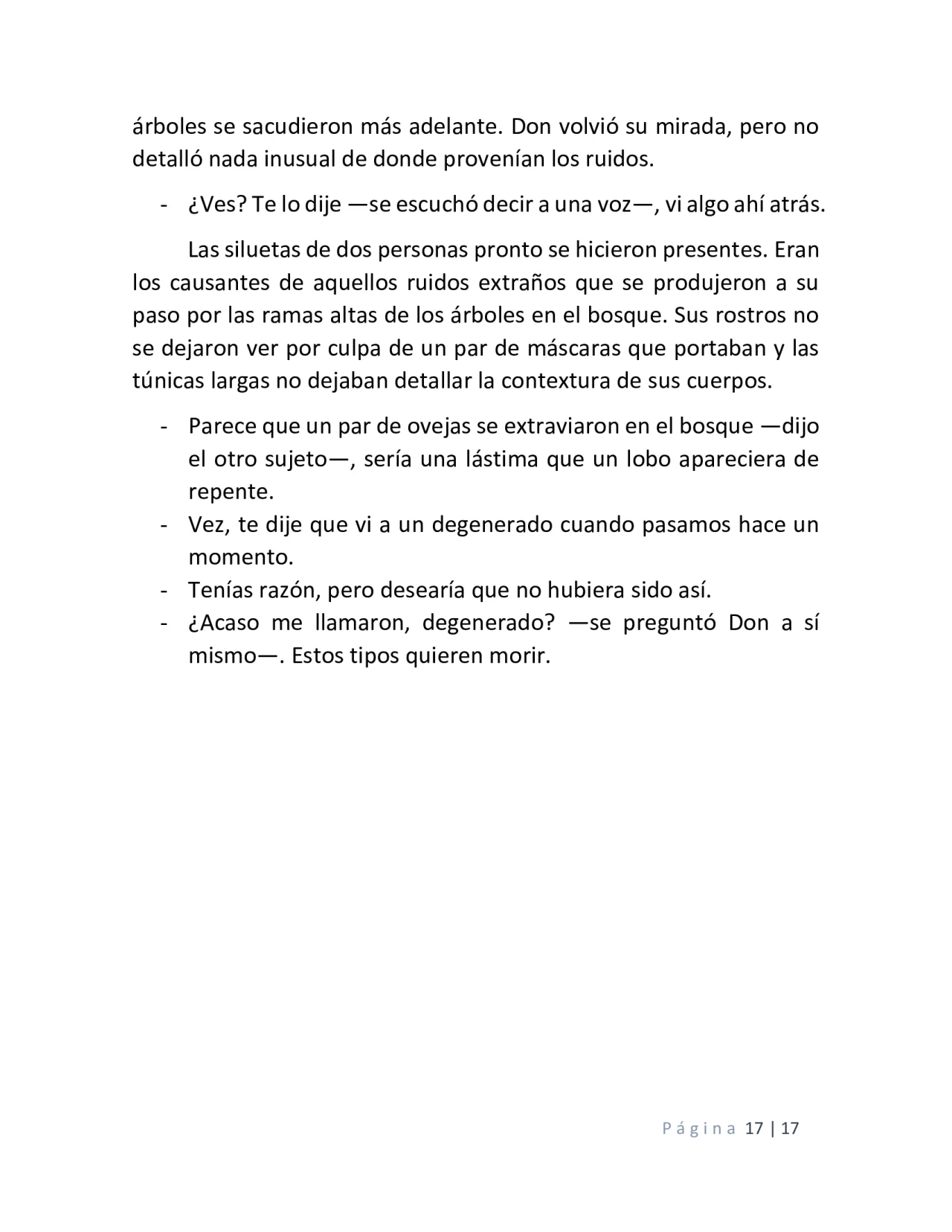 Página 17 del Manga