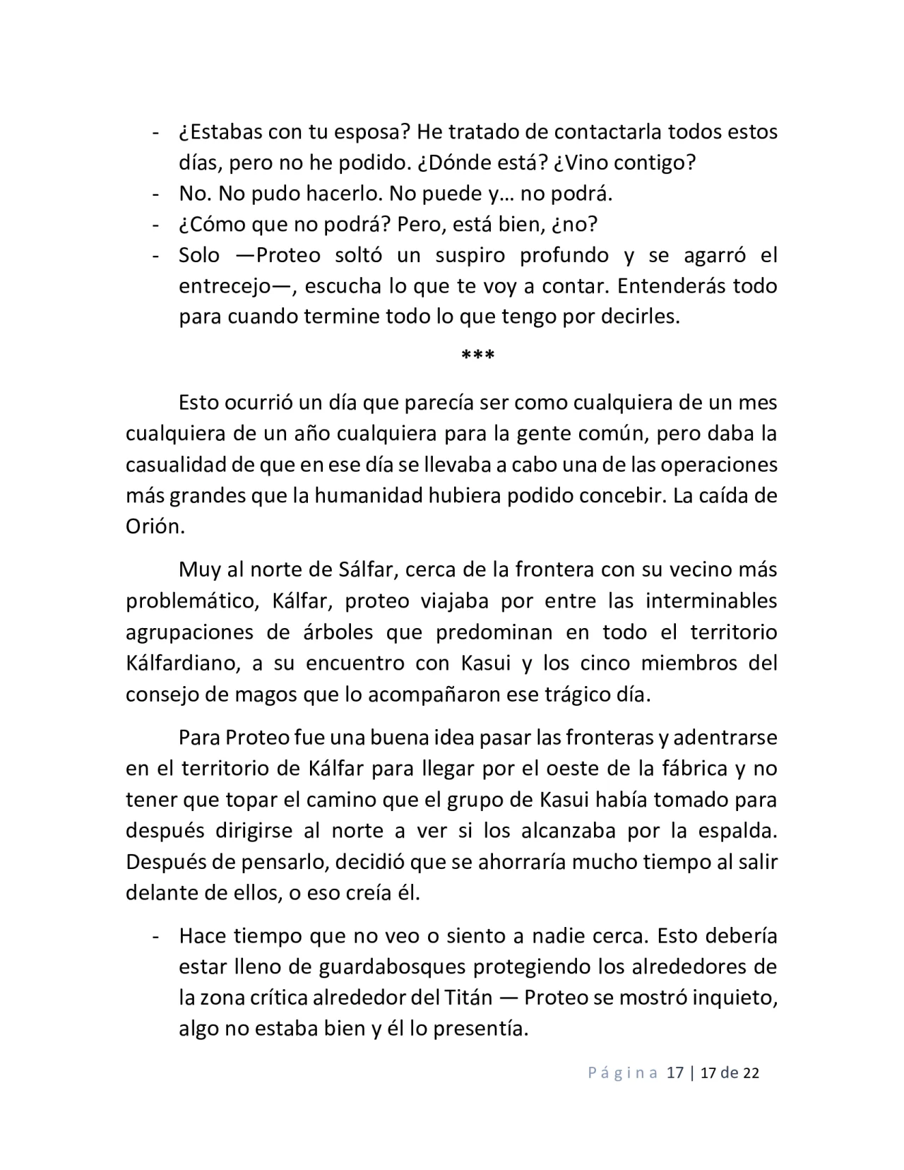 Página 17 del Manga