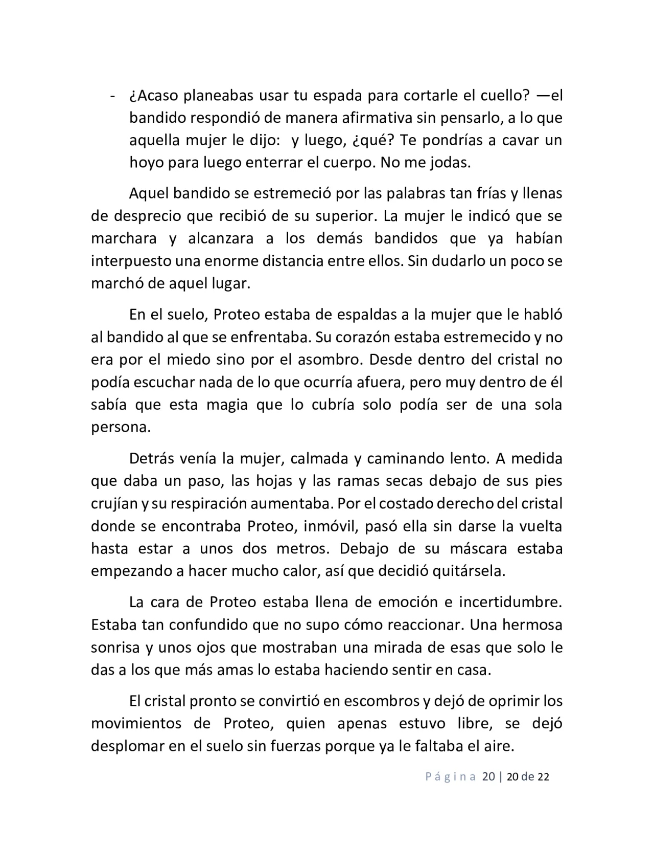 Página 20 del Manga