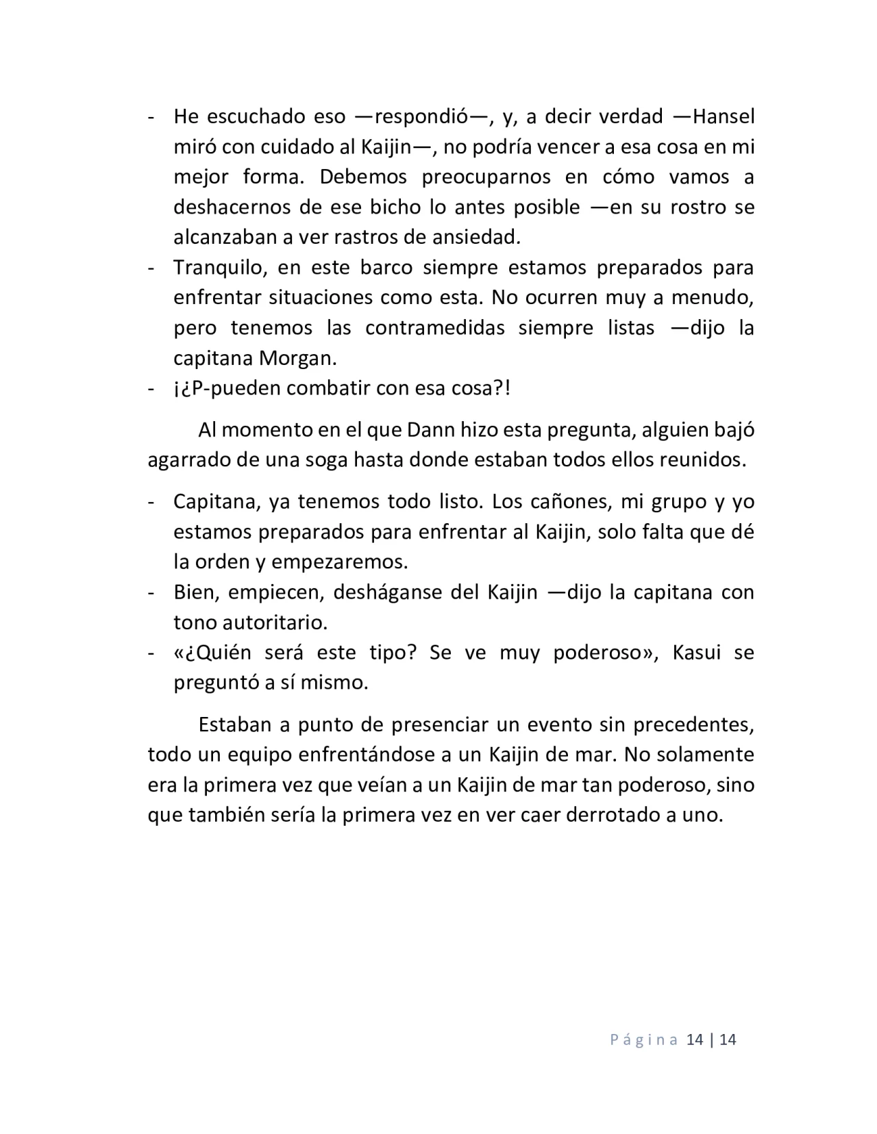 Página 14 del Manga