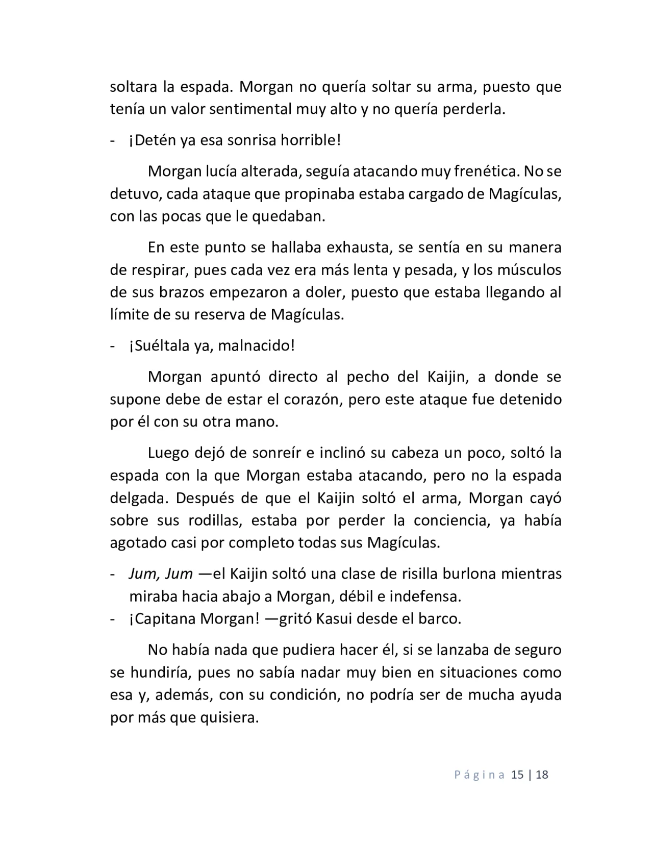 Página 15 del Manga