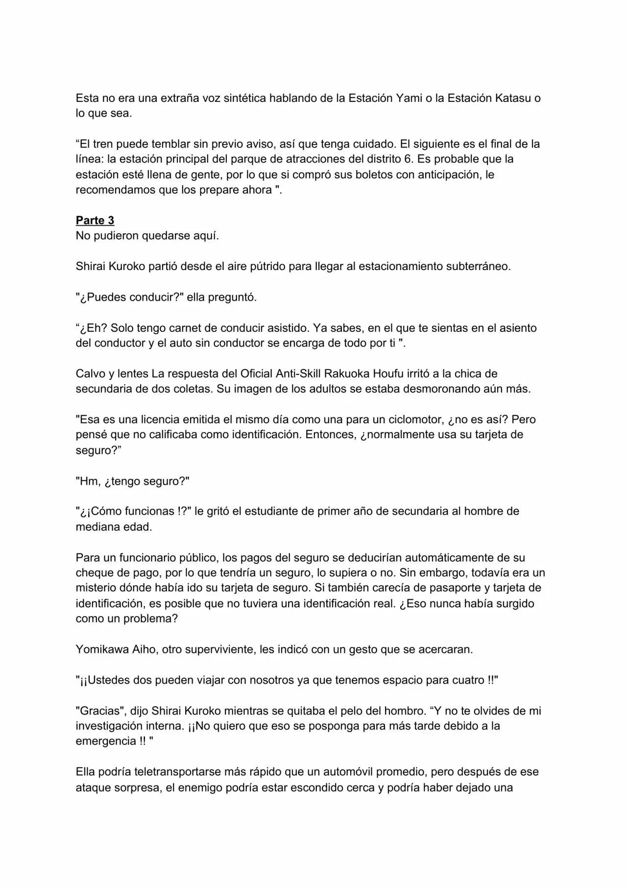 Página 22 del Manga