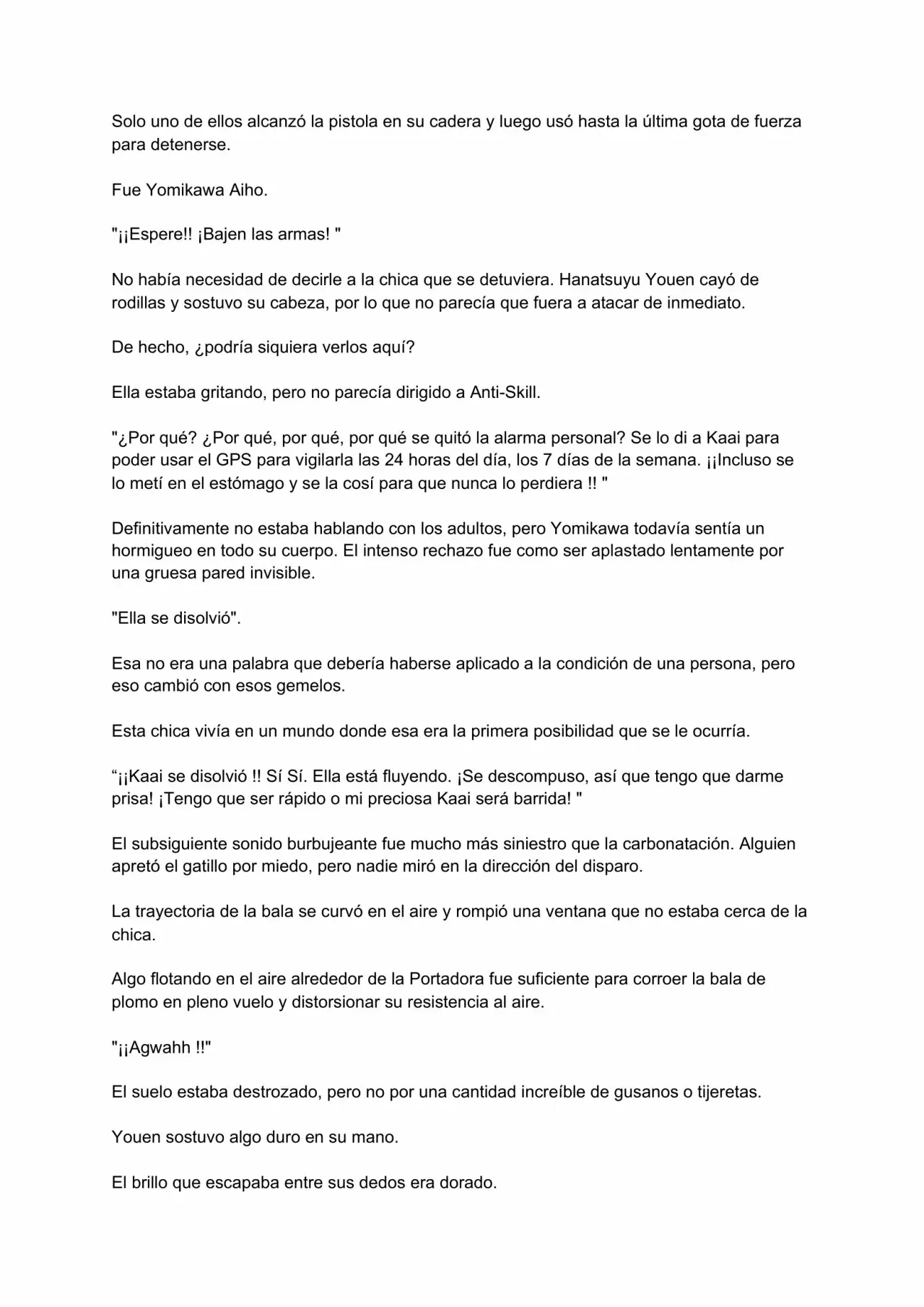 Página 71 del Manga