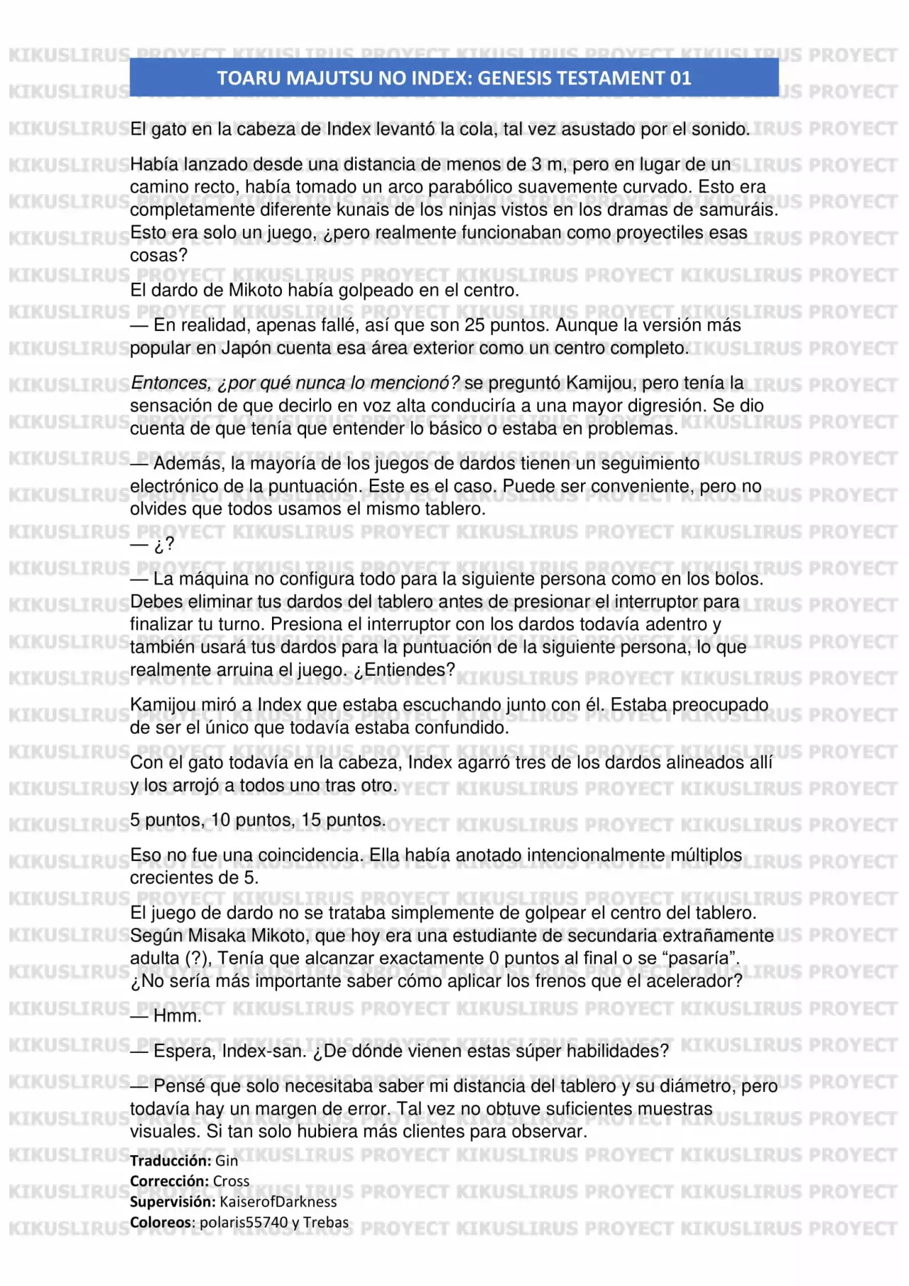 Página 22 del Manga