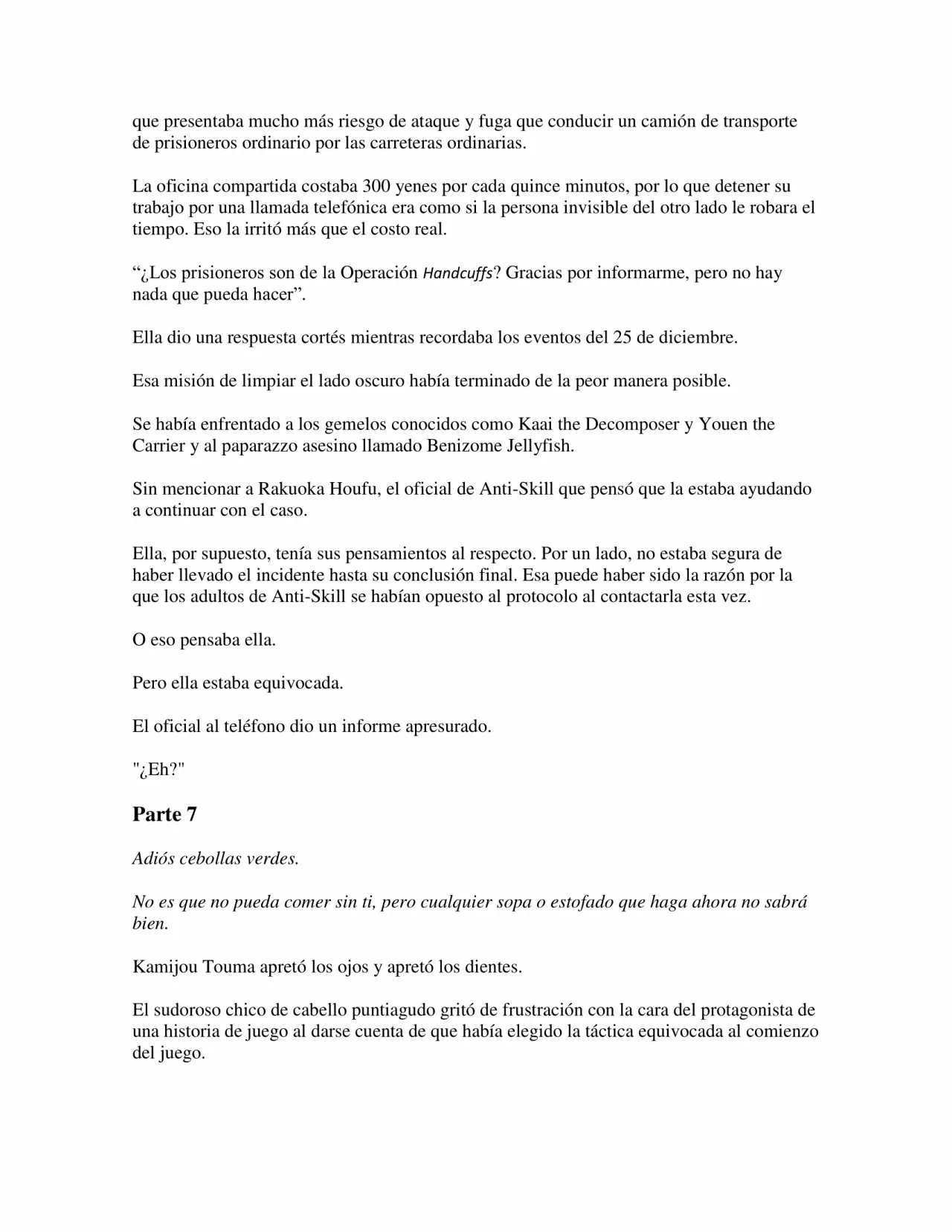 Página 29 del Manga