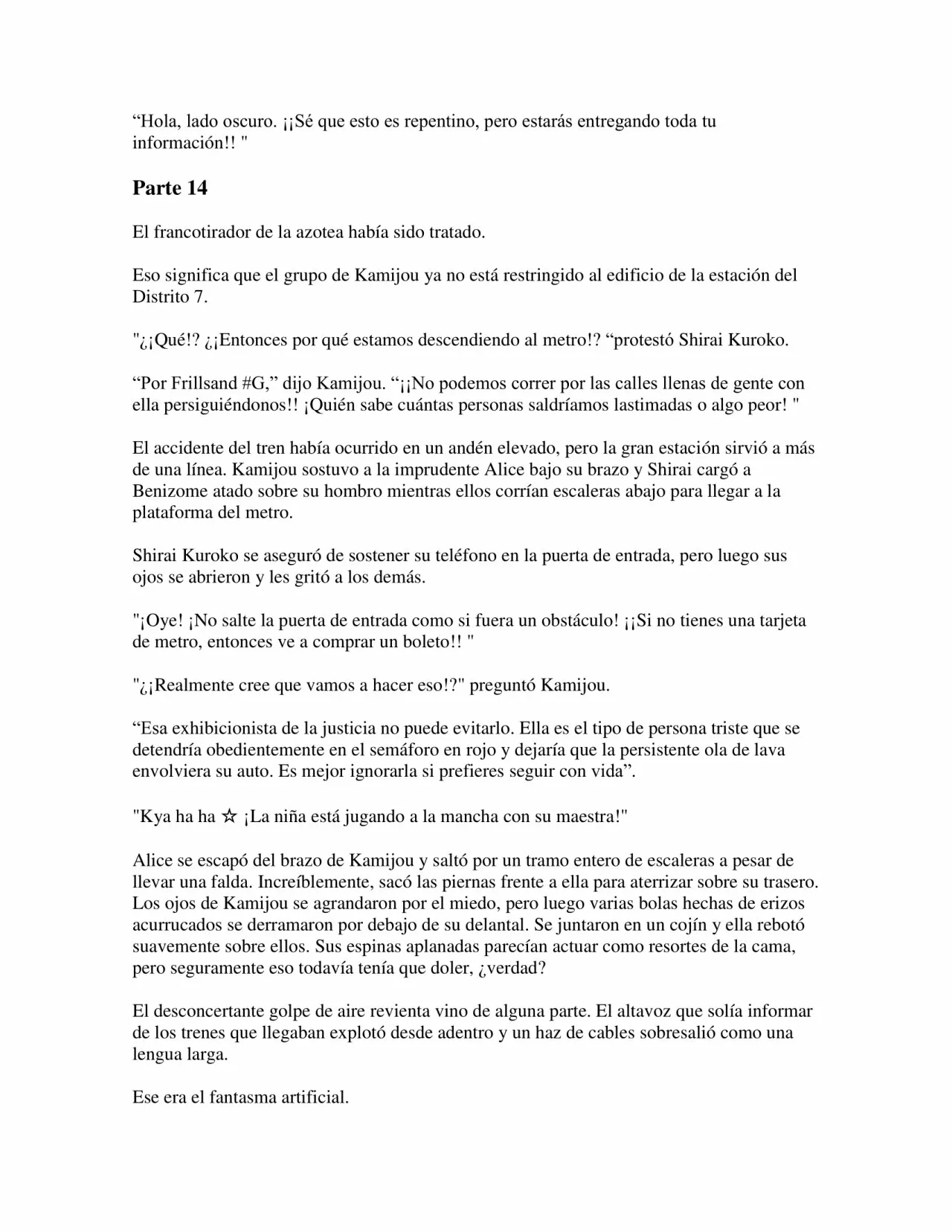 Página 61 del Manga