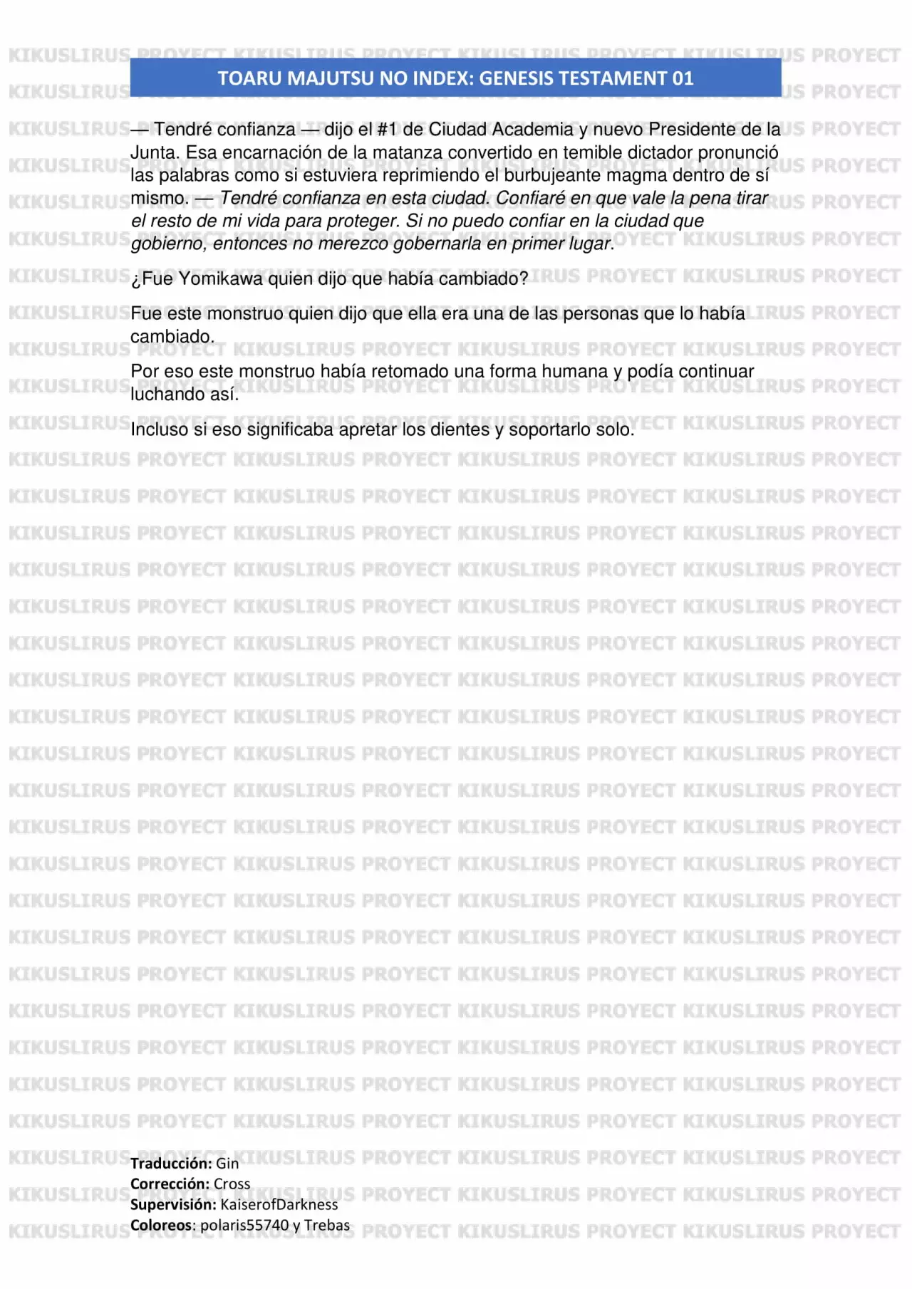 Página 33 del Manga