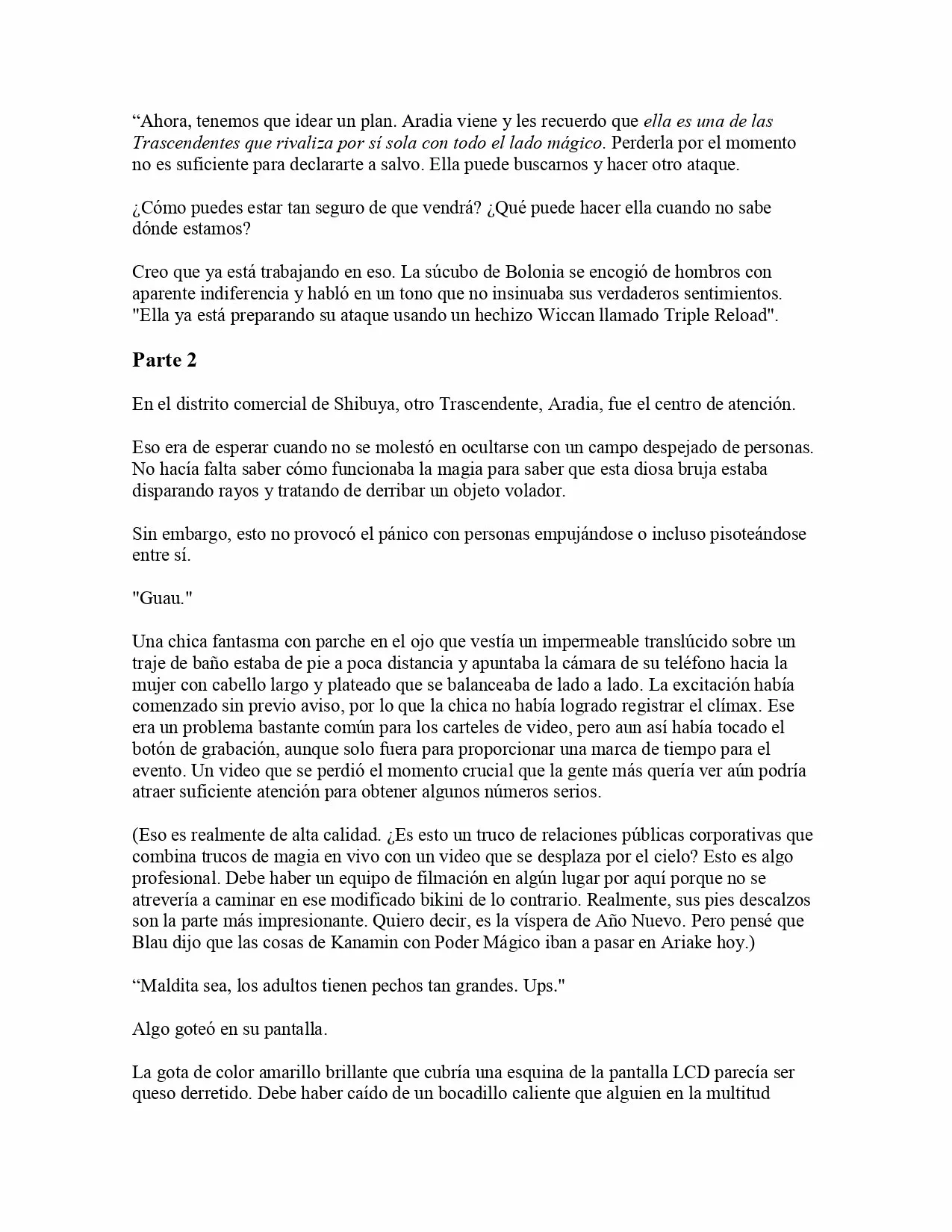 Página 22 del Manga