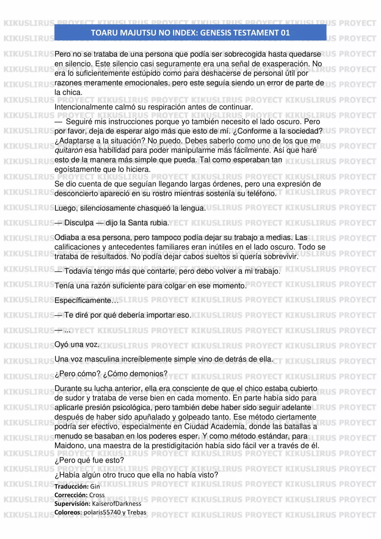 Página 27 del Manga