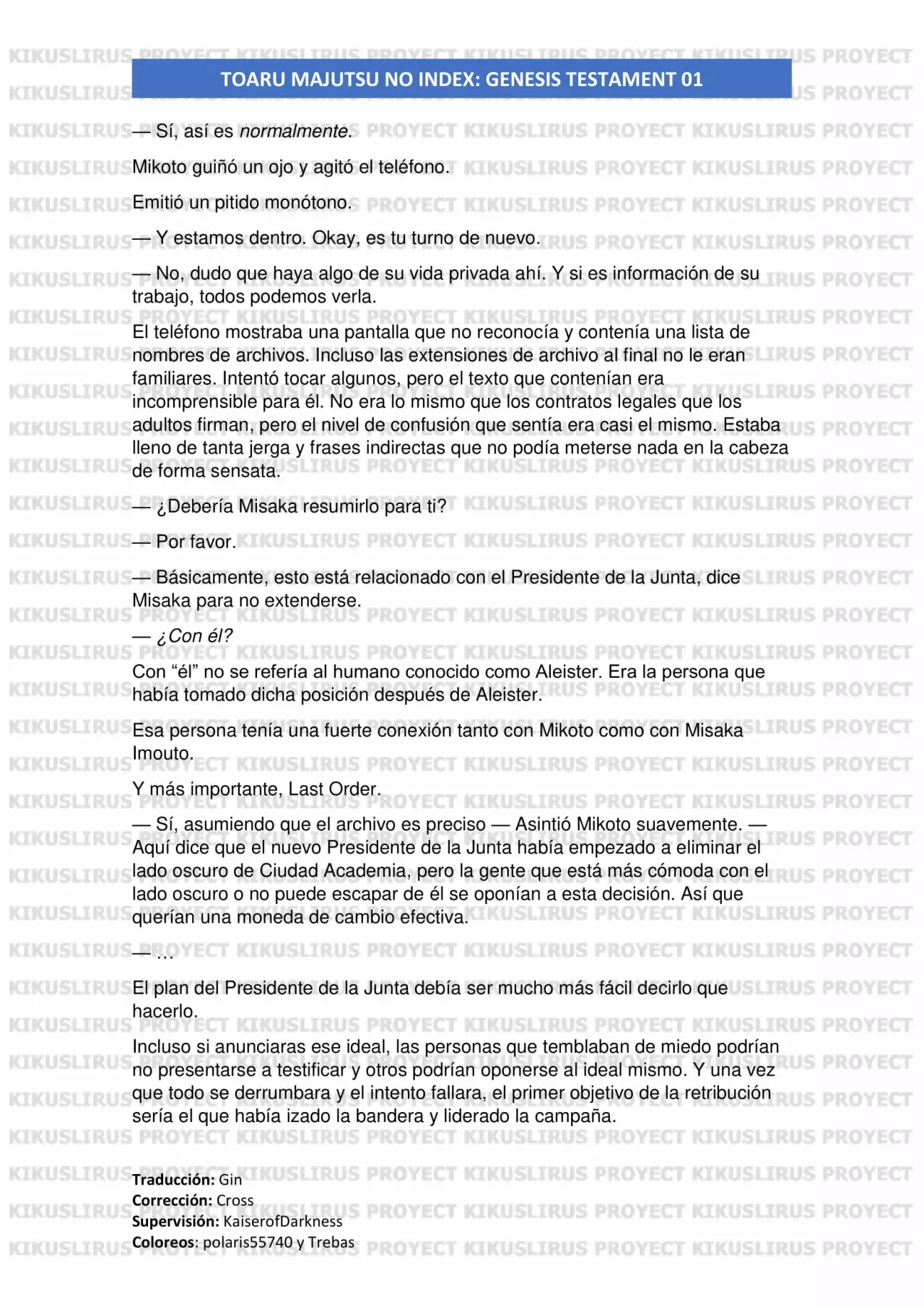 Página 45 del Manga