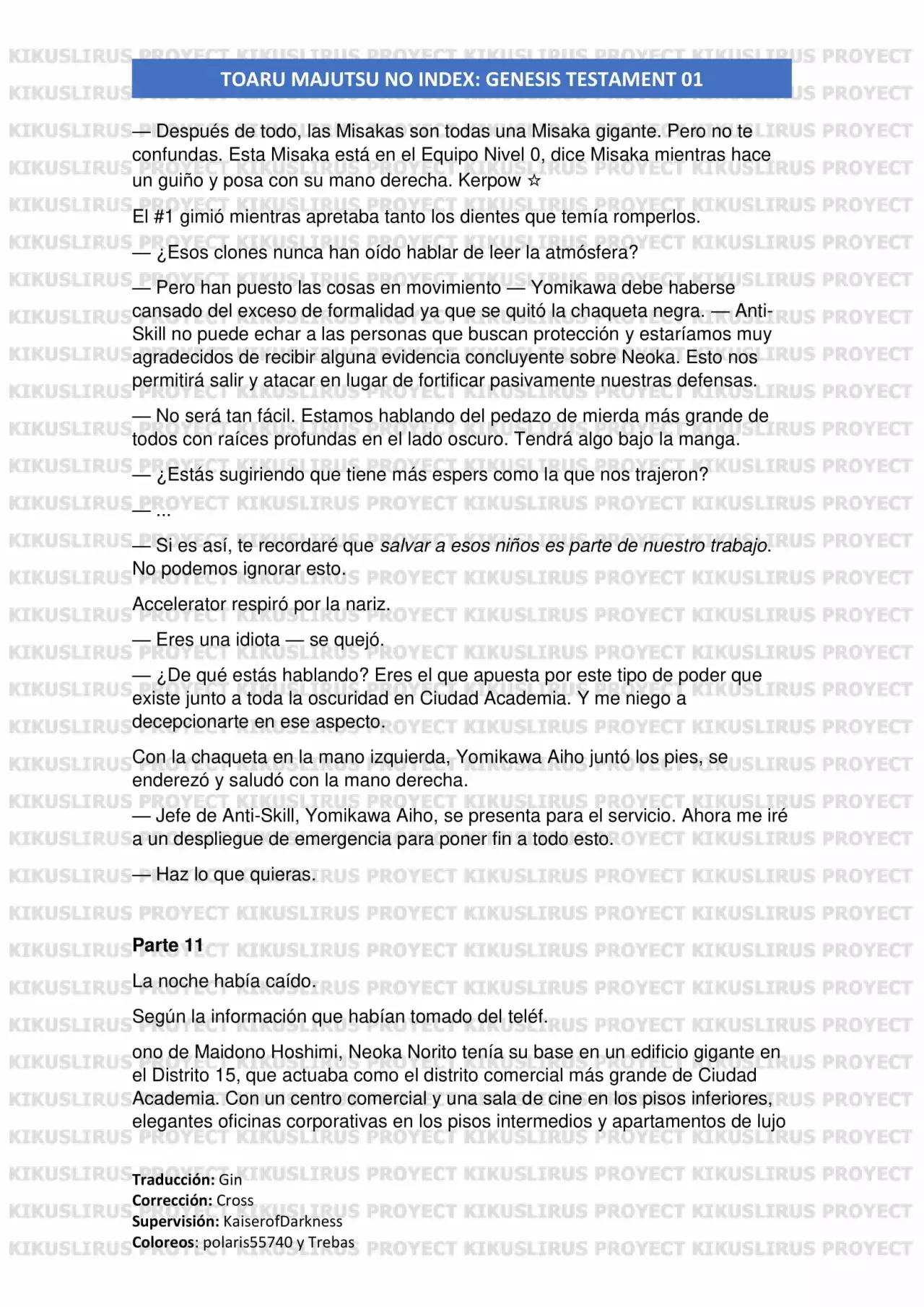 Página 57 del Manga