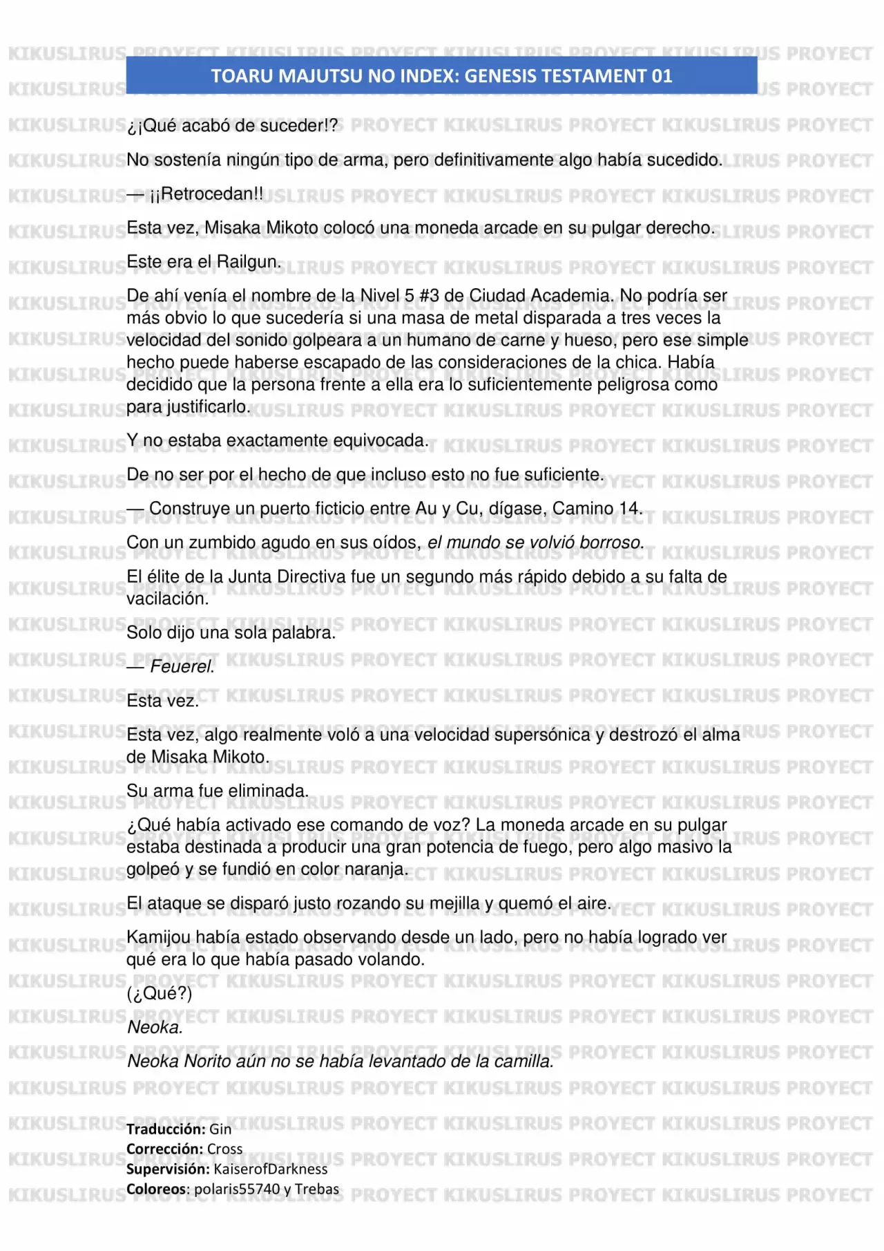 Página 67 del Manga