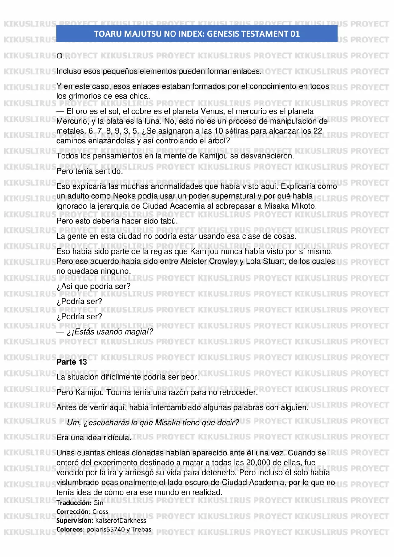 Página 72 del Manga