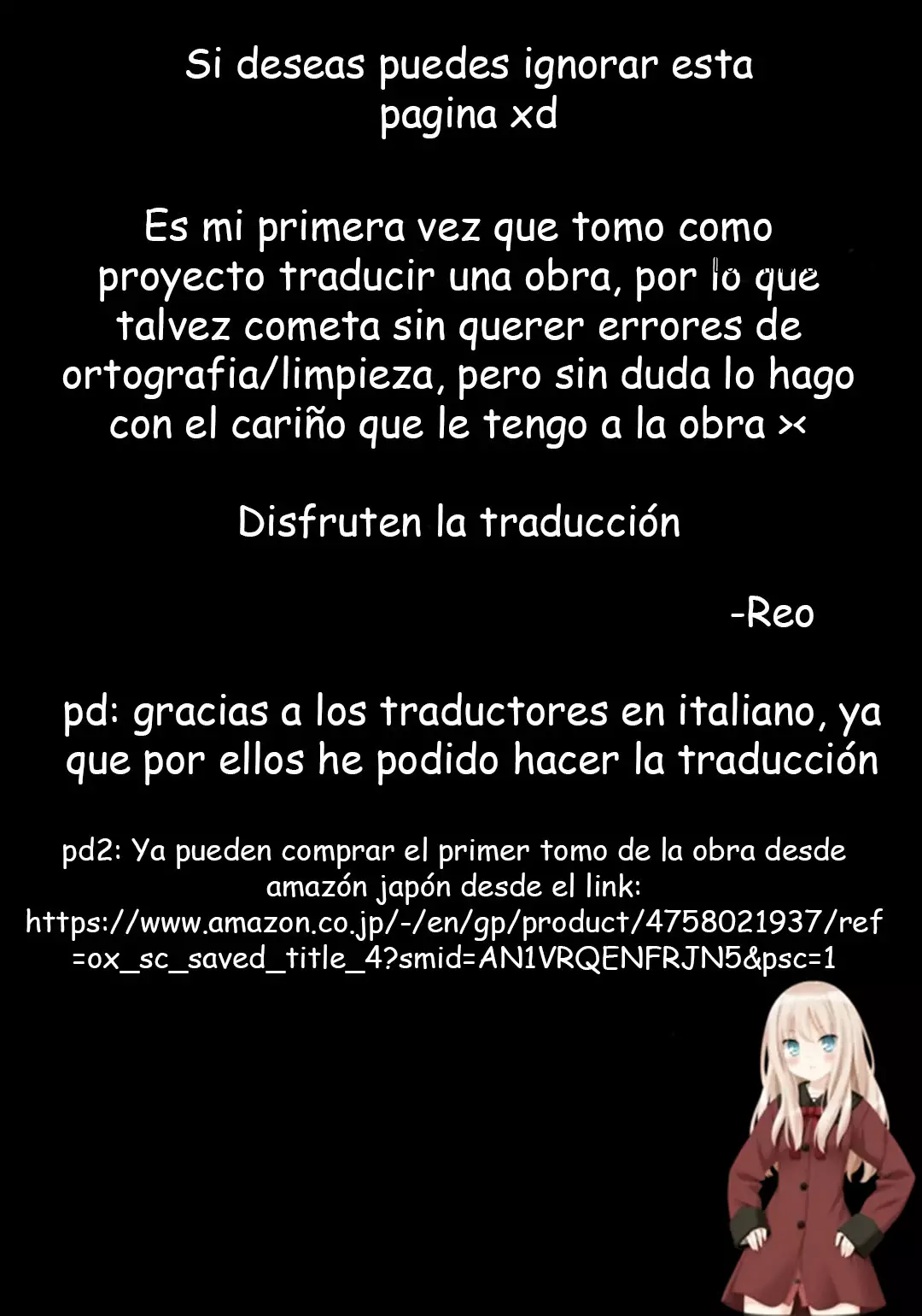 Página 1 del Manga