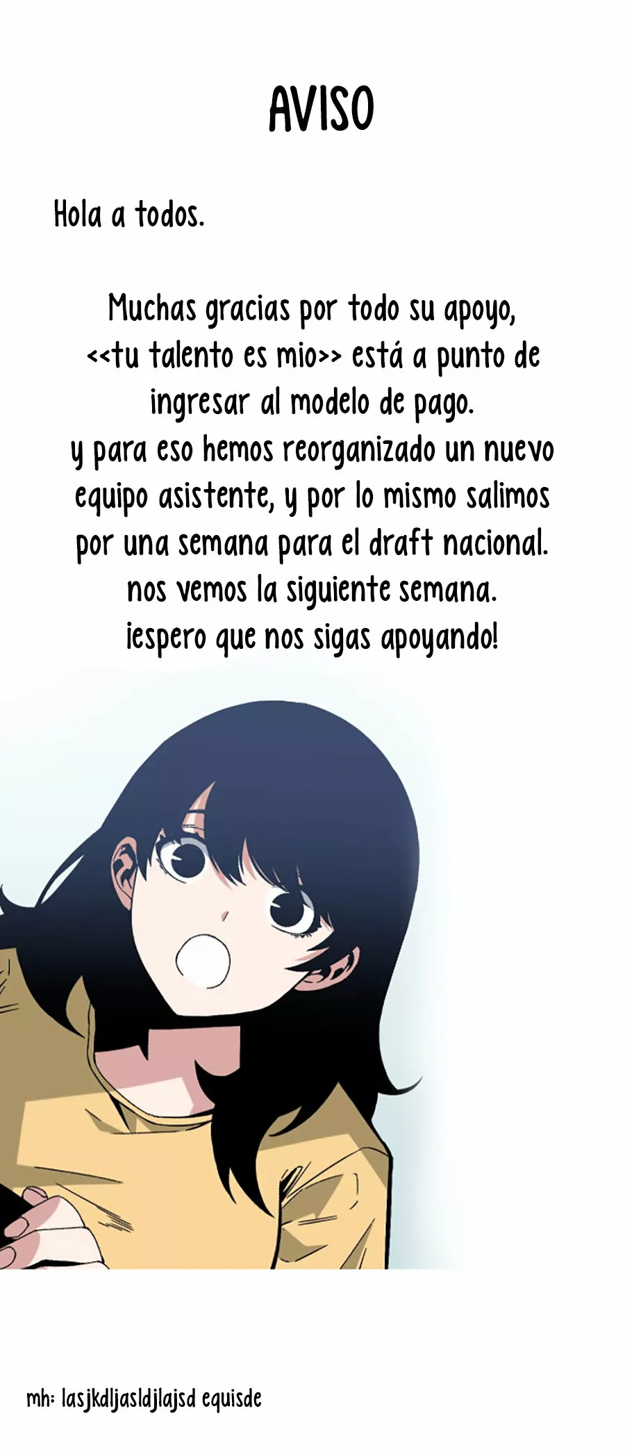 Página 1 del Manga