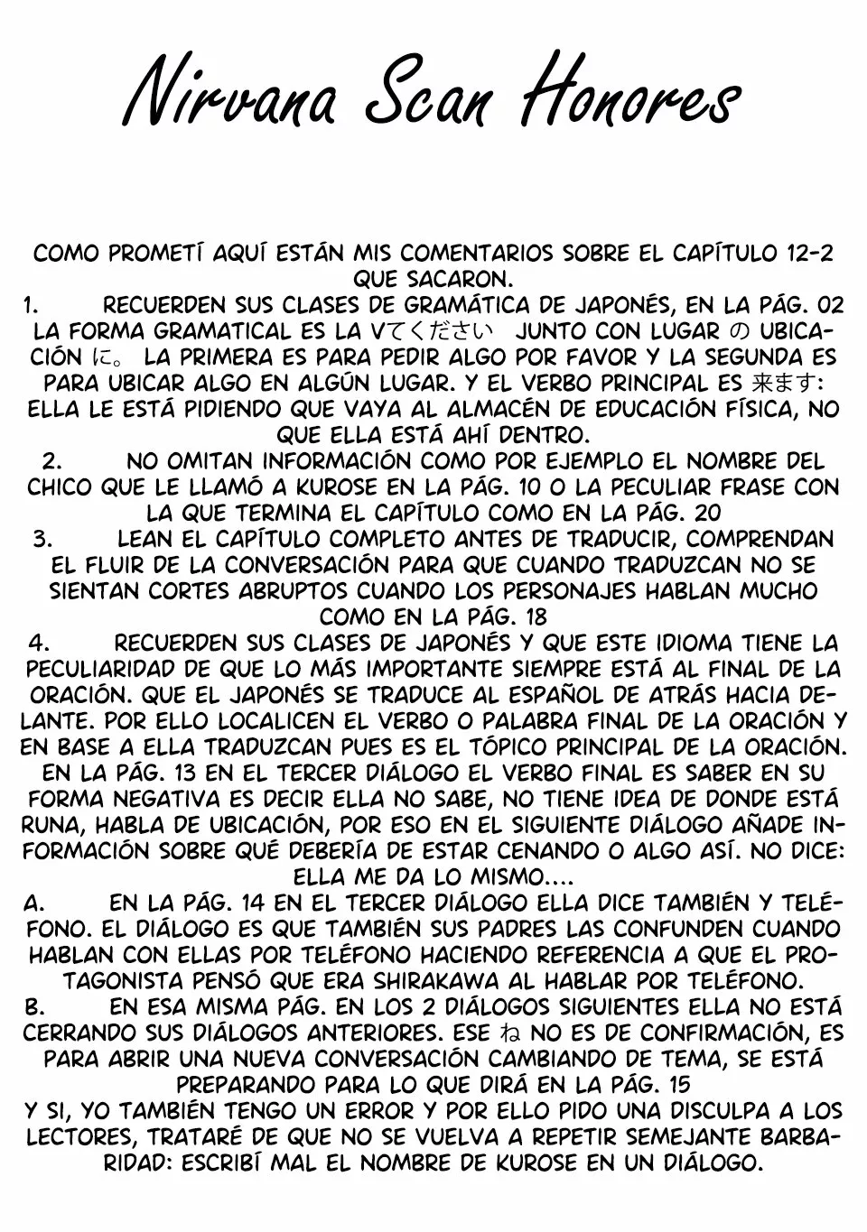 Página 20 del Manga