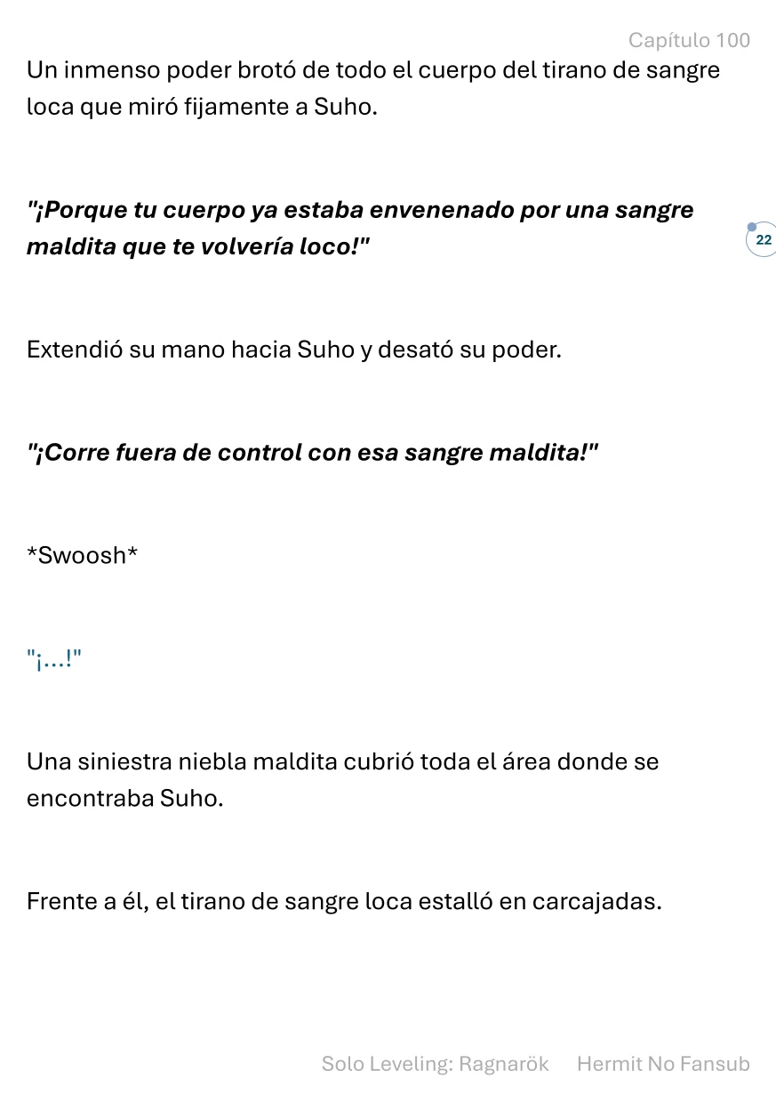 Página 23 del Manga