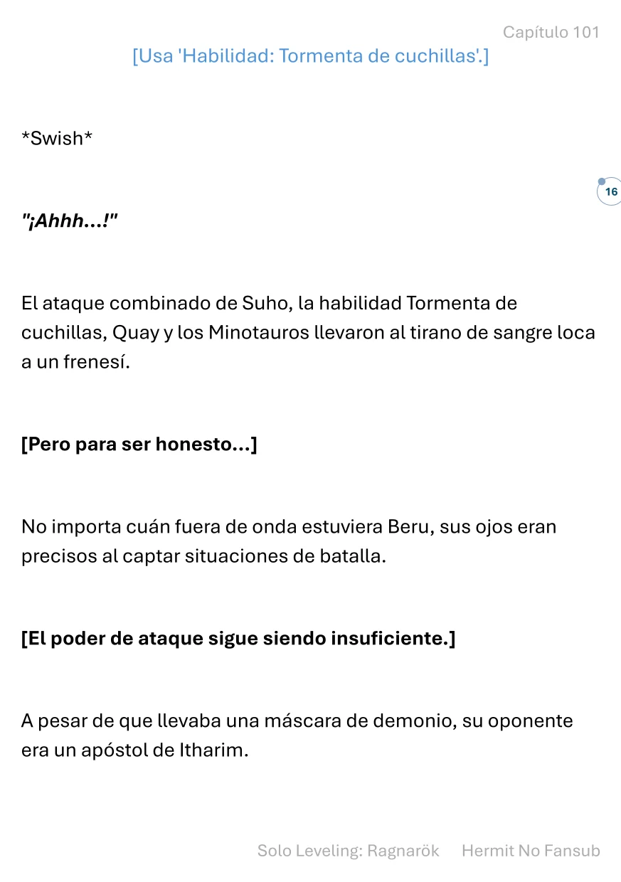 Página 17 del Manga